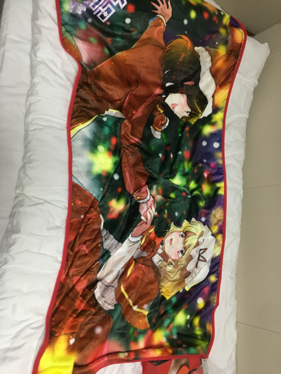 今天在兔团跟yv整了三条毛毯,晚上睡觉不用盖被子了@瑶山百灵 @缨缨ei