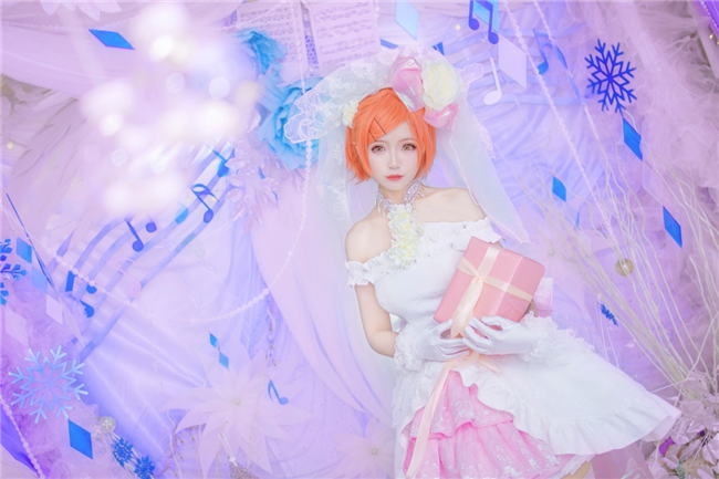 琴南LoveLive星空凛婚纱Cosplay1