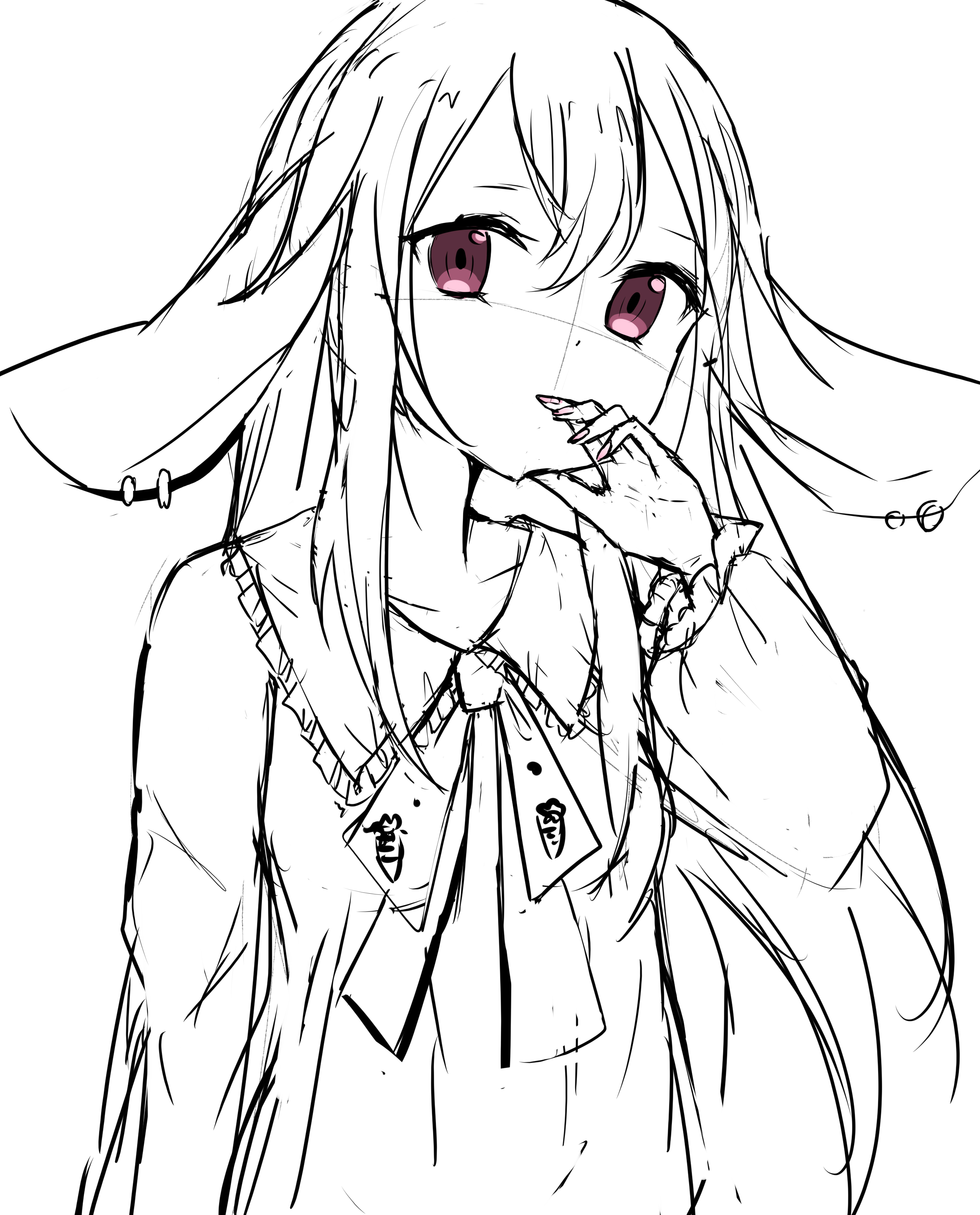 东方project#  还处于草稿阶段的铃仙prpr