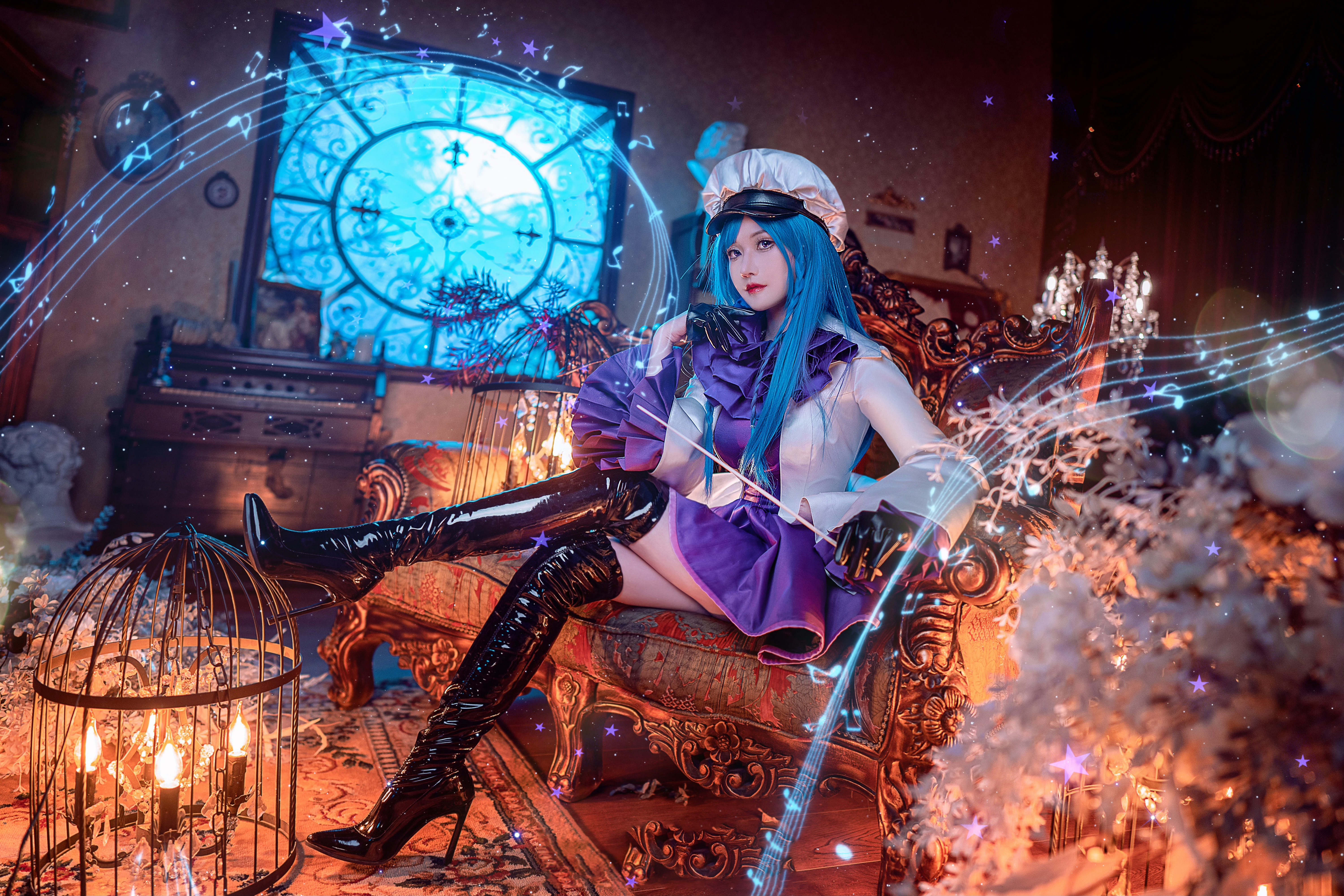 露兒大魔王玛莉嘉和博丽灵梦cosplay4