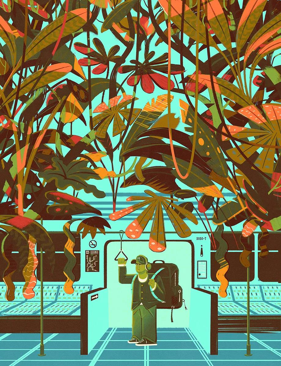 插画分享#  再来一组来自插画师 francesco bongiorni 的作品.