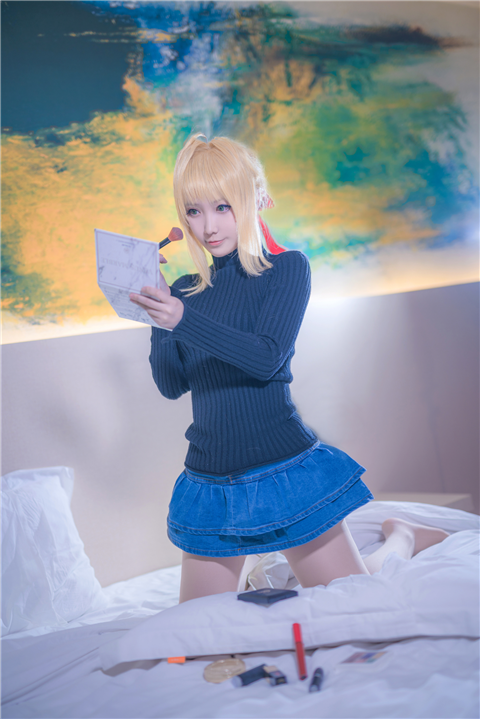 辰苏灼耀婴勺FATE同人毛衣Cosplay8