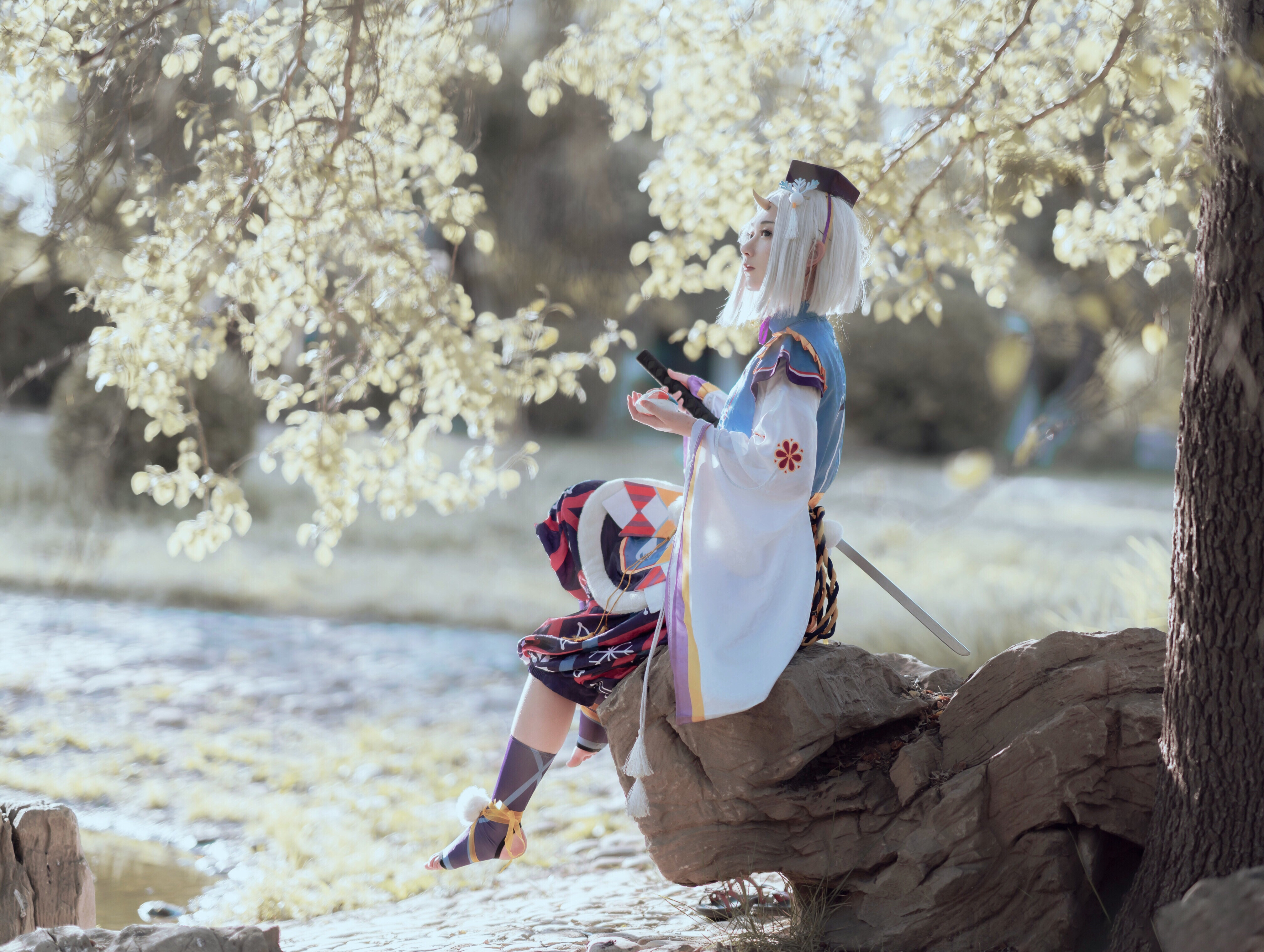 桃墨舒格阴阳师雪童子雪女cosplay3