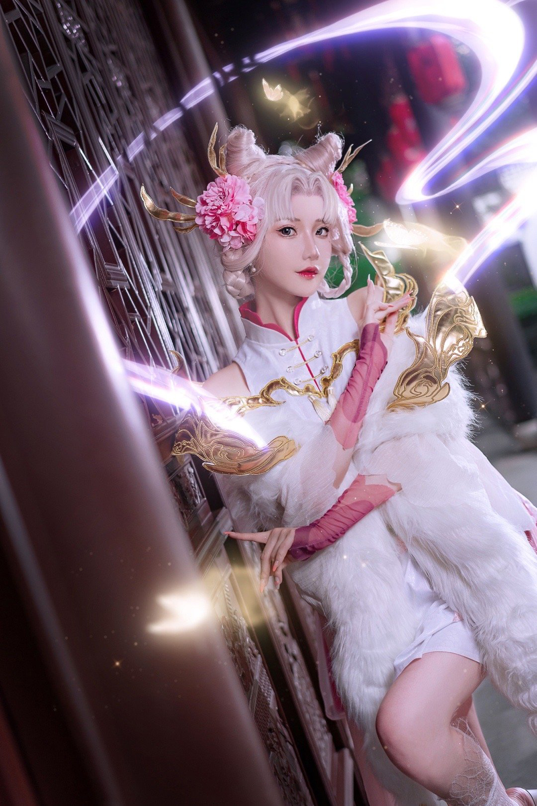 露兒大魔王王者荣耀嫦娥拒霜思cosplay5