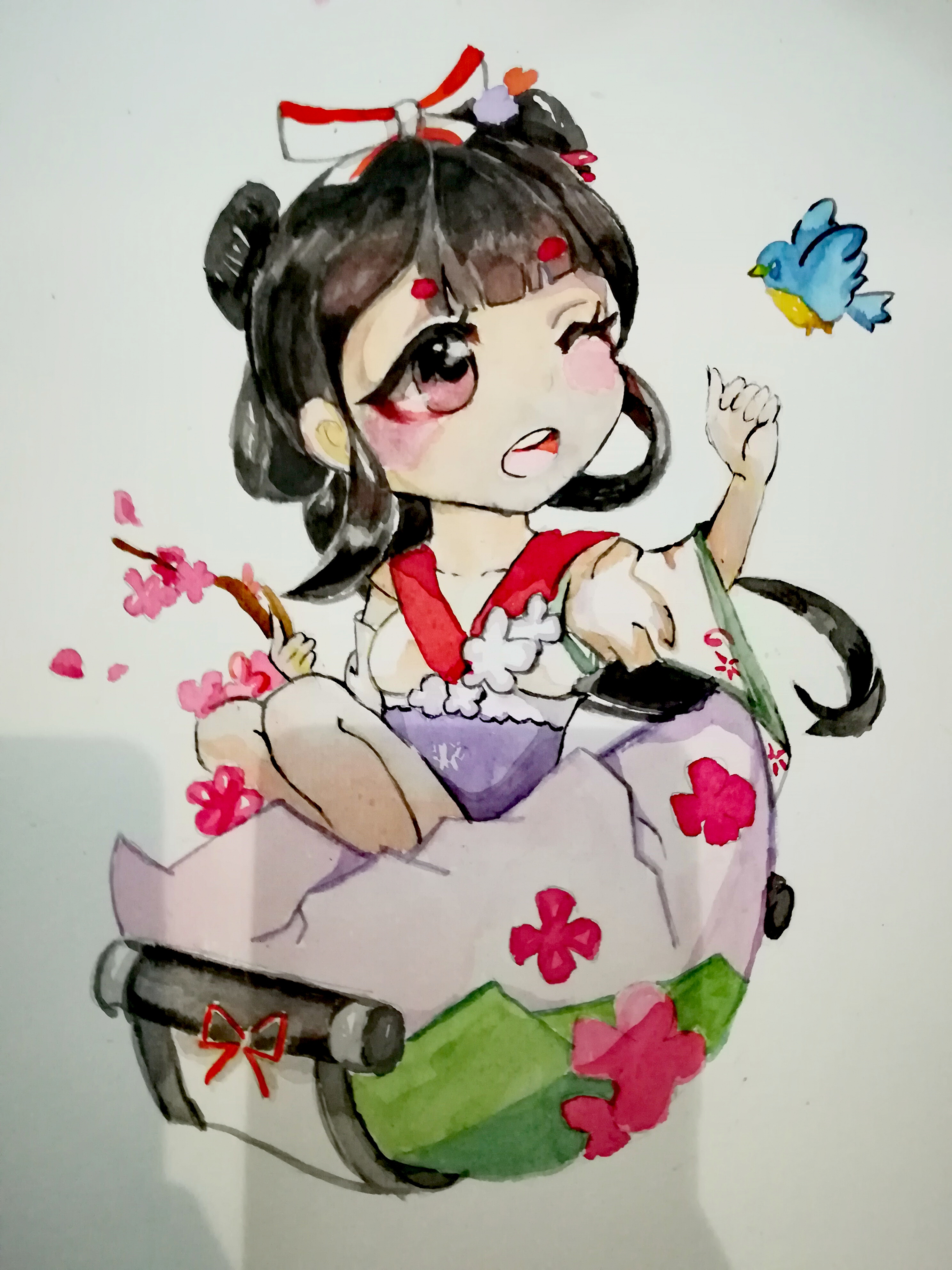 角虫繁殖计划##阴阳师#q版花鸟卷.