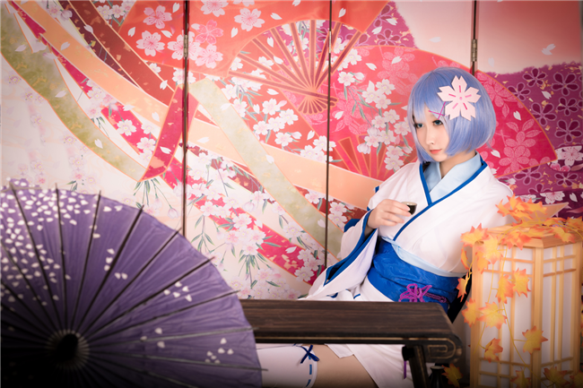 祭漓漓从零开始的异世界生活雷姆Cosplay7