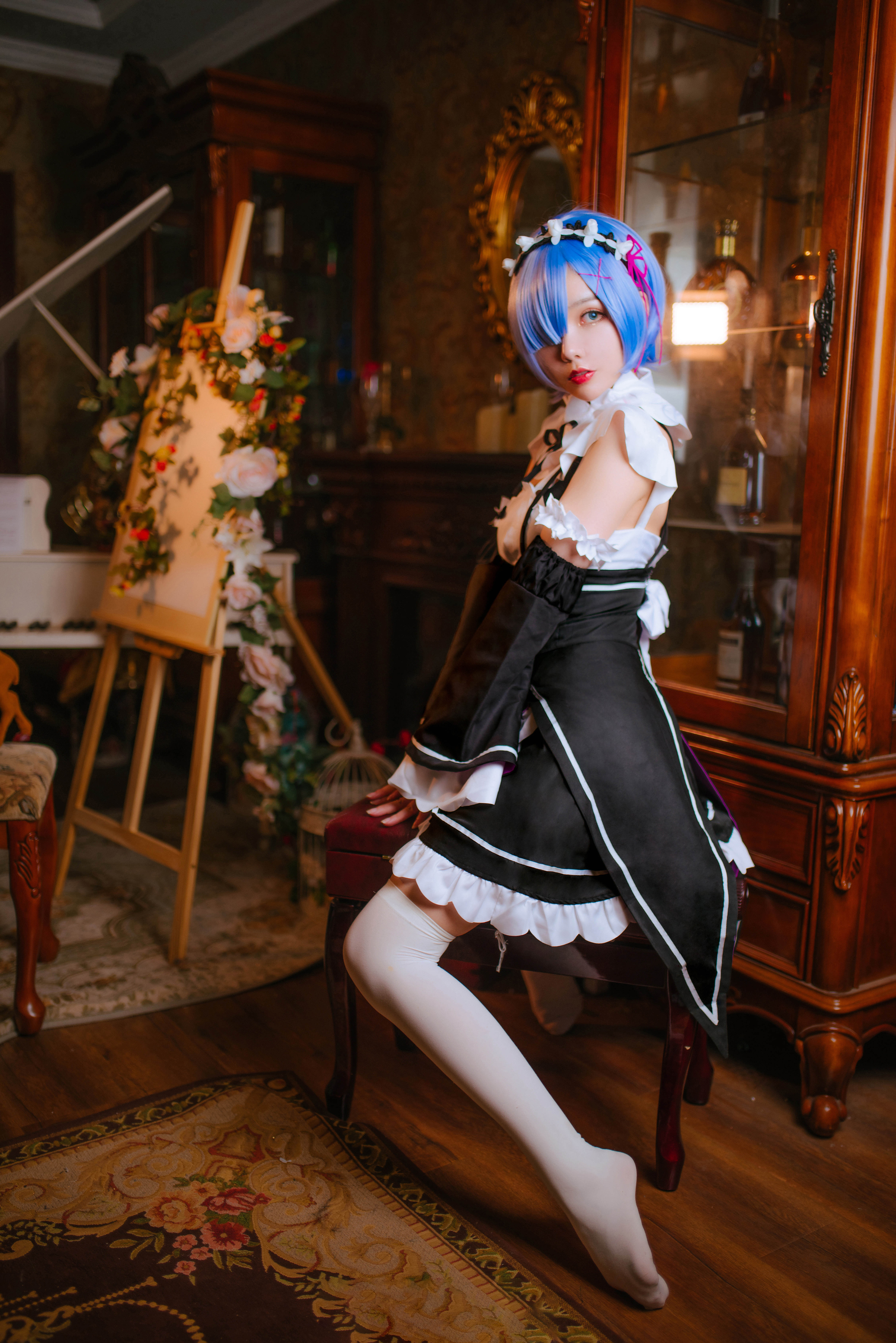 敲可爱哒nico酱蕾姆cosplay4