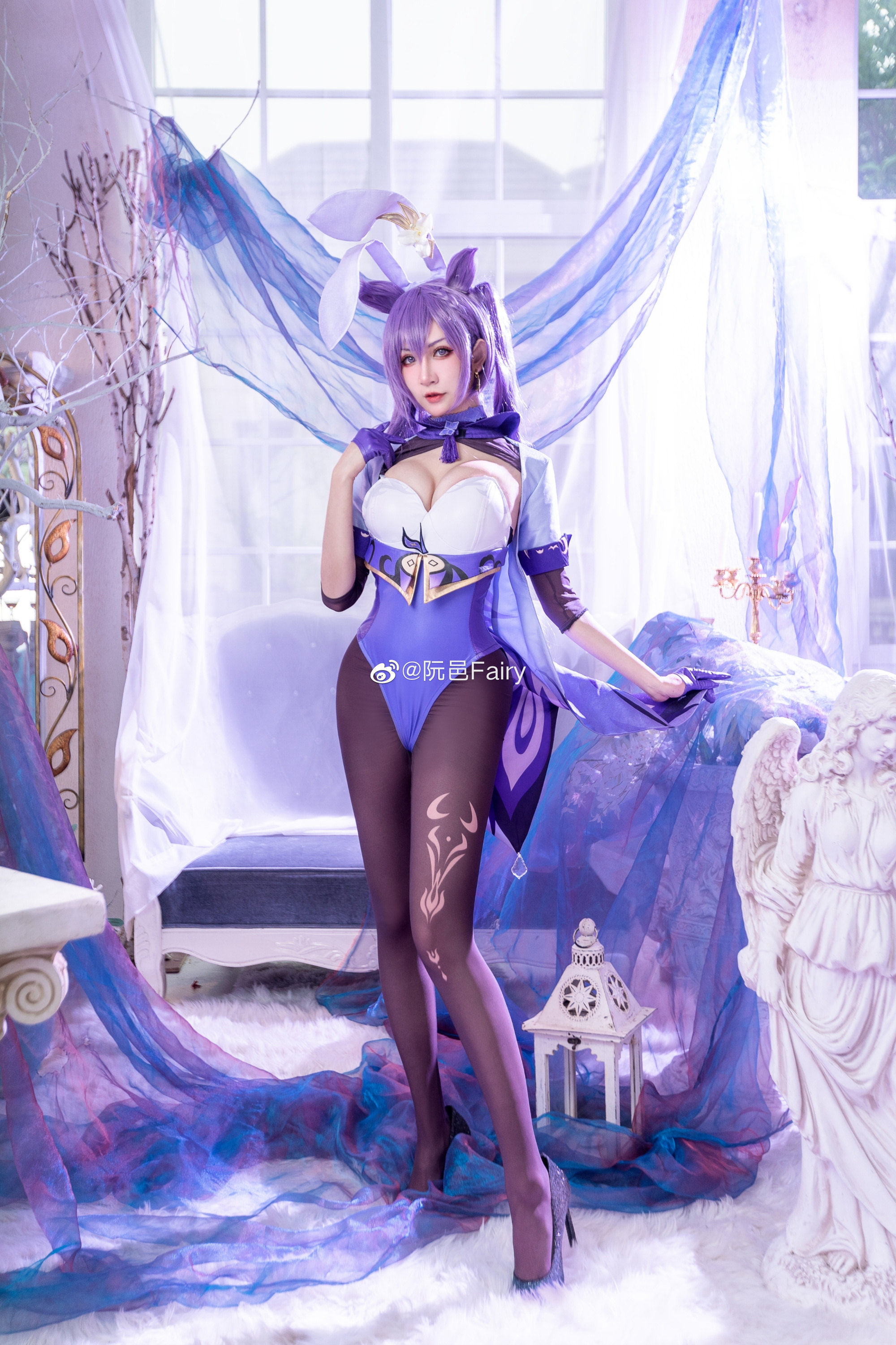 阮邑Fairy兔兔版刻晴cosplay1