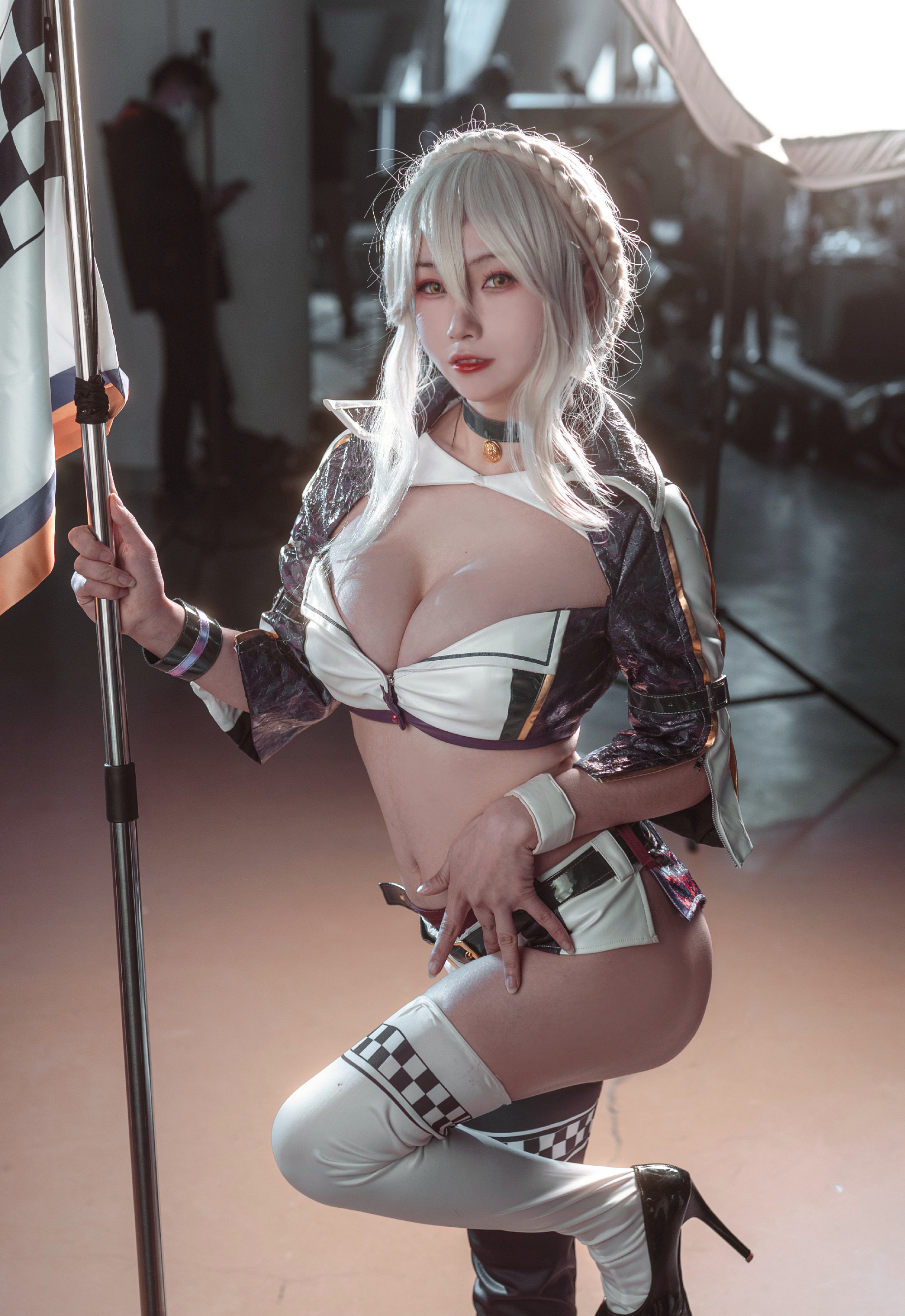 末夜787黑枪呆赛车服cosplay3