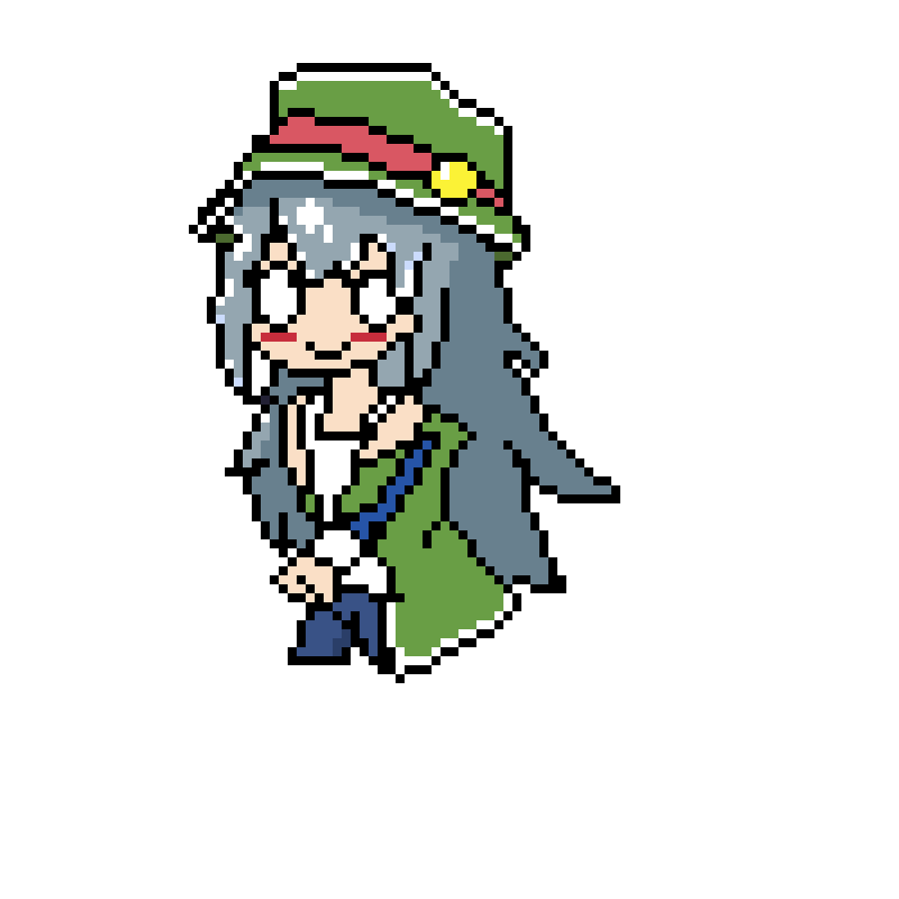 第一次接触像素画., 我天哪画的什么东西 仿的图来自https://www.