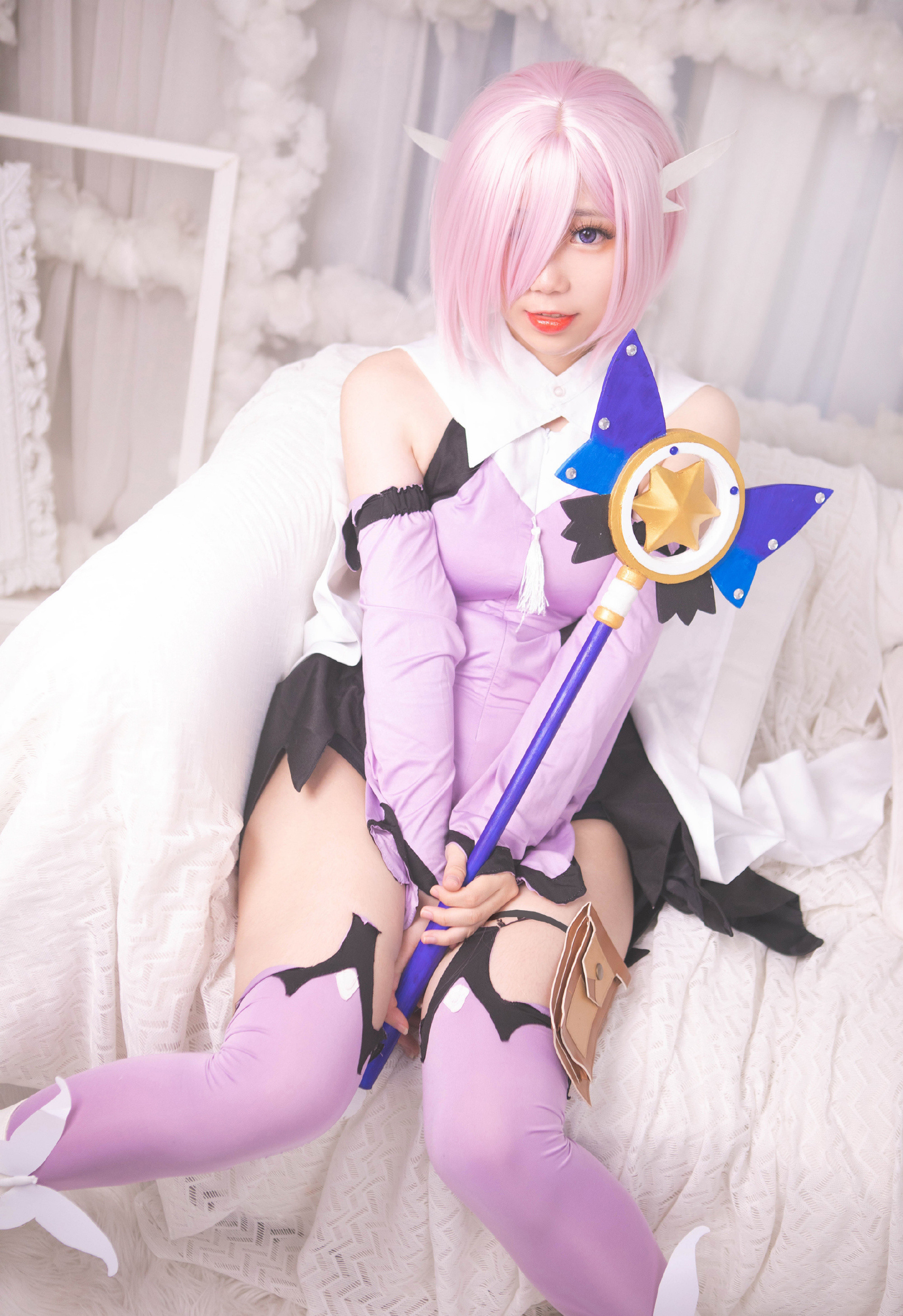 迷之疏声X同人美游战斗服玛修基列莱特Cosplay4