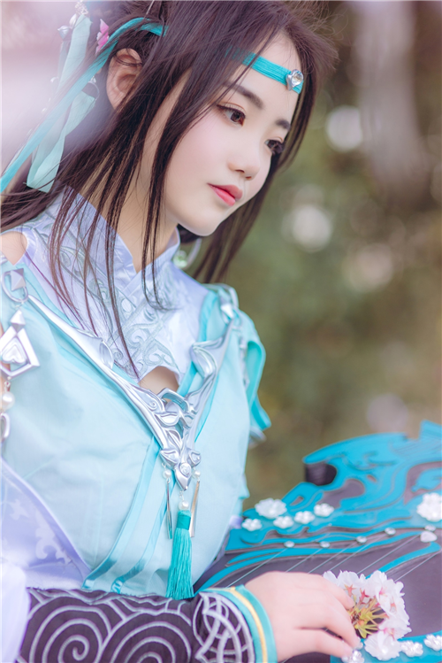 忘川剑网叁雪河琴娘Cosplay3