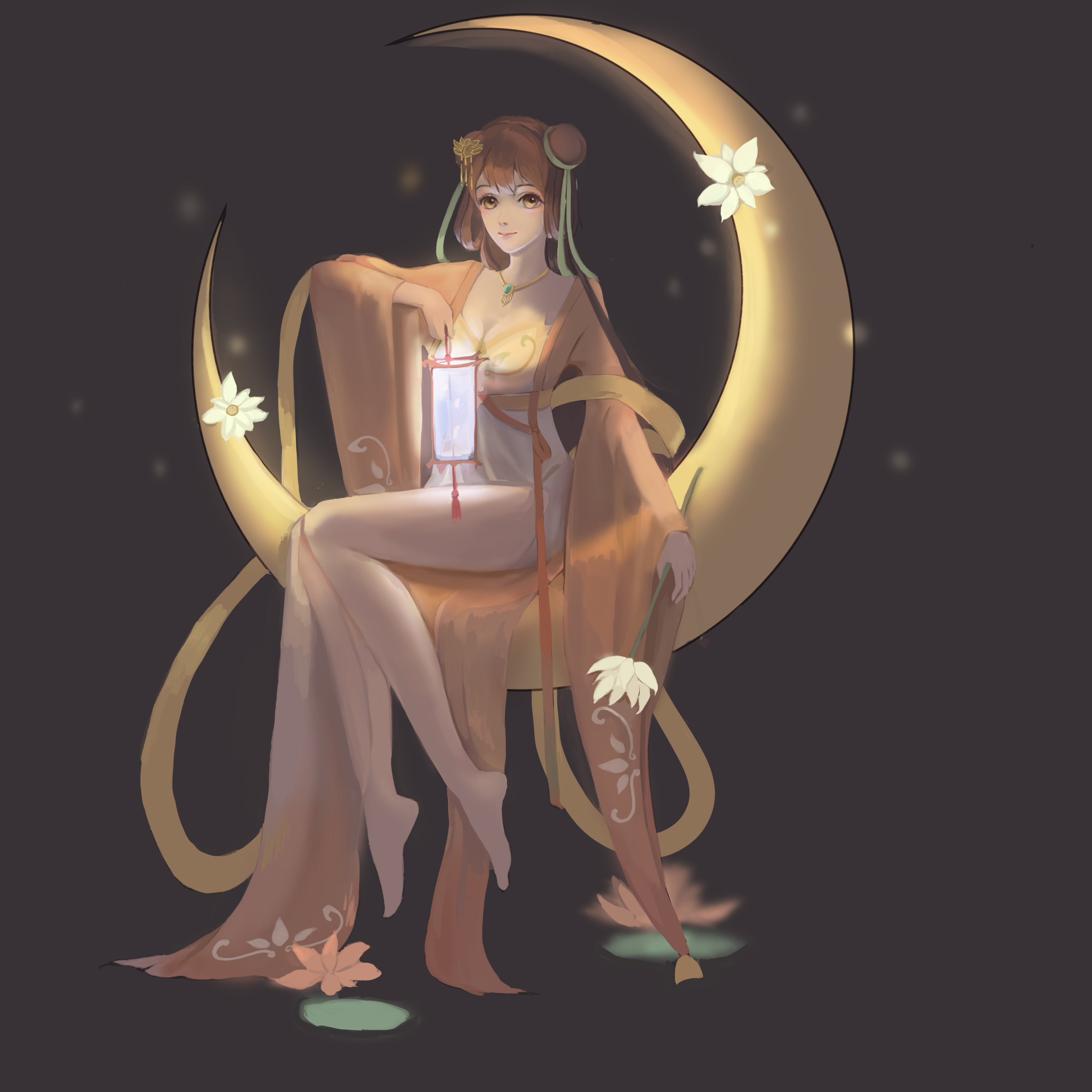 月饼拟人##蛋黄莲蓉月饼