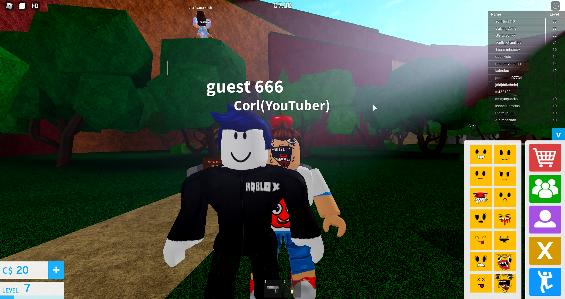 最后一次玩roblox:和guest的合影
