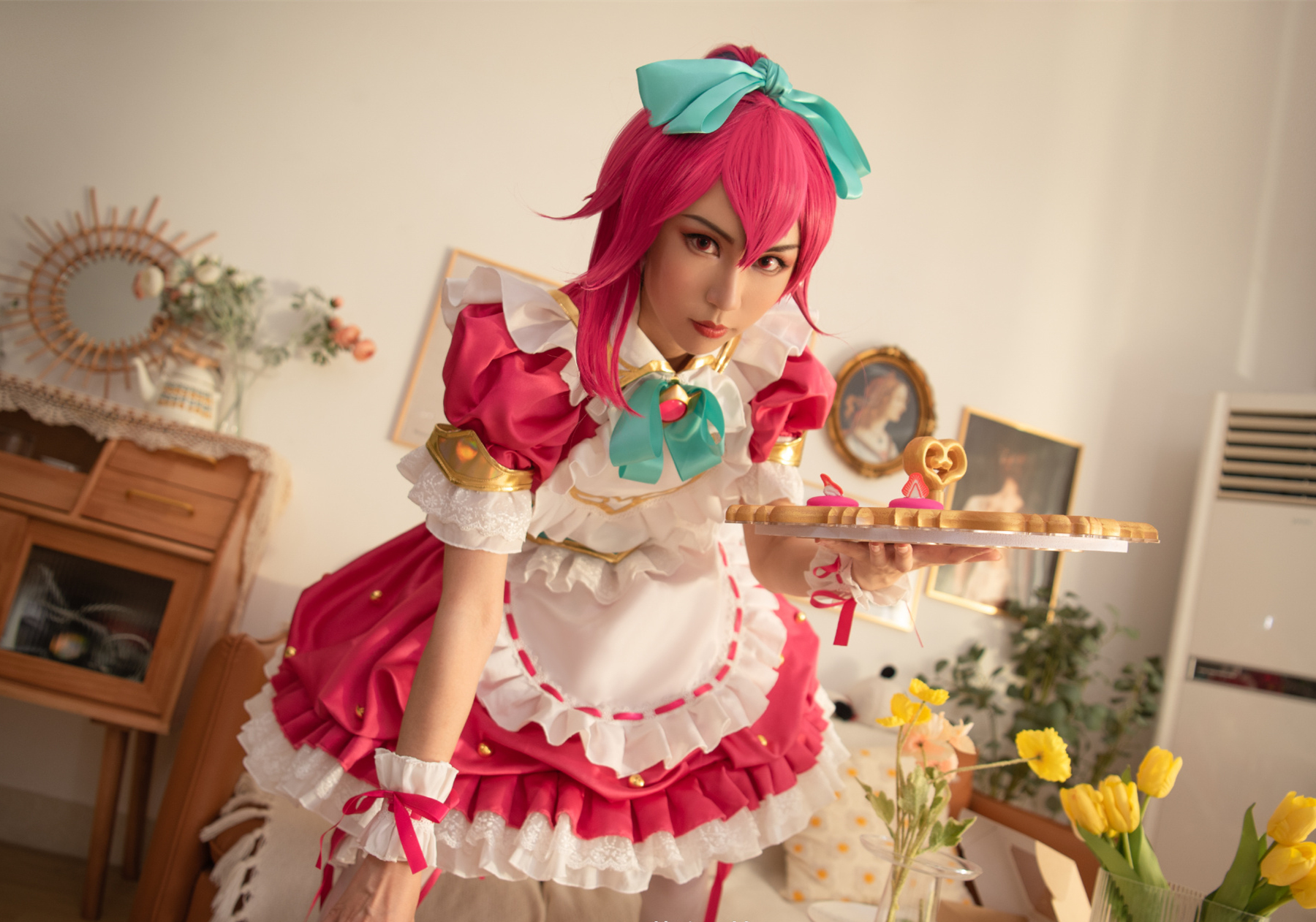 紫缨萤羽英雄联盟咖啡甜心希维尔cosplay5