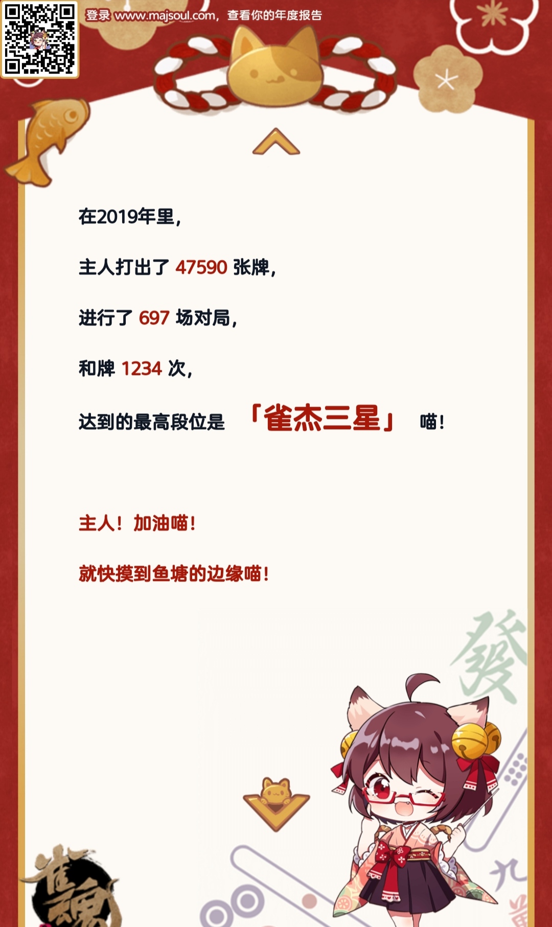 来了,不愧是我(116611)#雀魂2019年度报告#浏览:462收藏:0支持