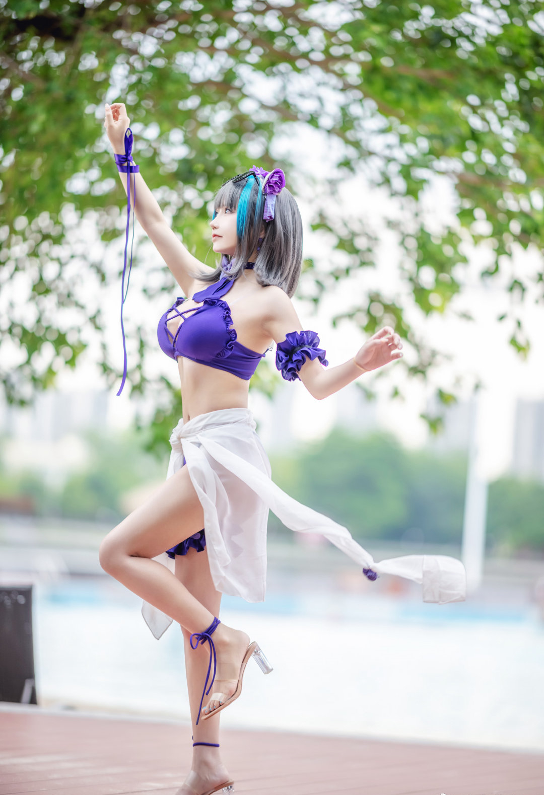 中岛莫之子i碧蓝航线柴郡cosplay3