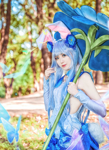 Cappuccino五分甜Cosplay王者荣耀公孙离花间舞