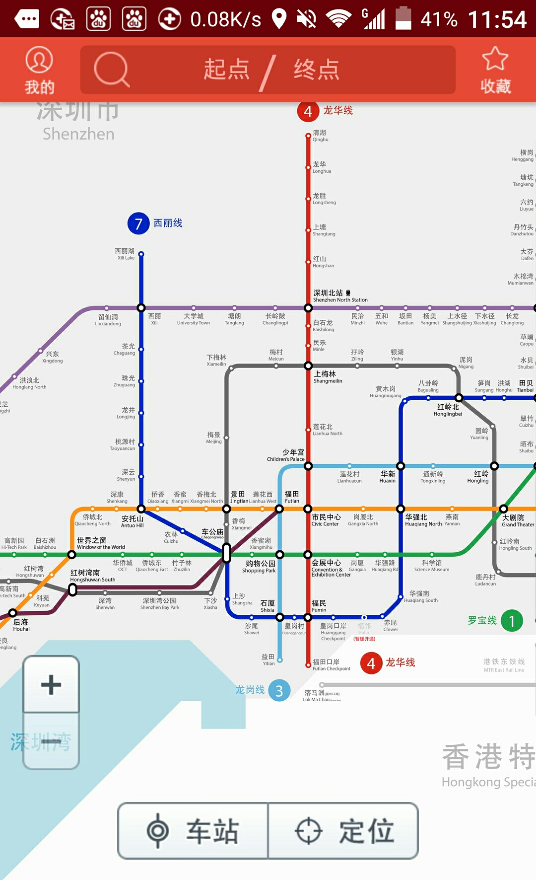 地铁通咋没更新深圳地铁线路图啊?