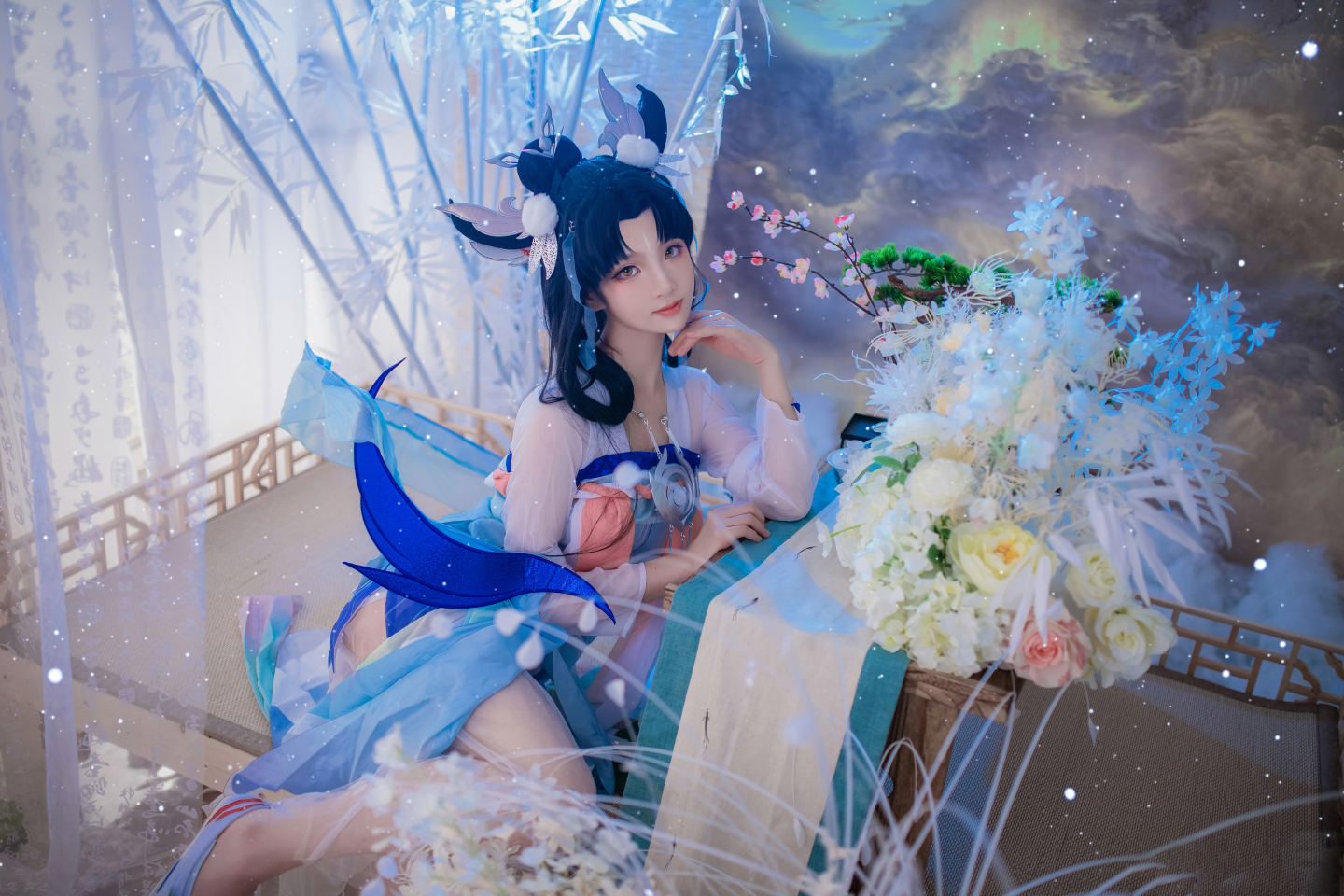 画晴王者荣耀嫦娥如梦令cosplay4