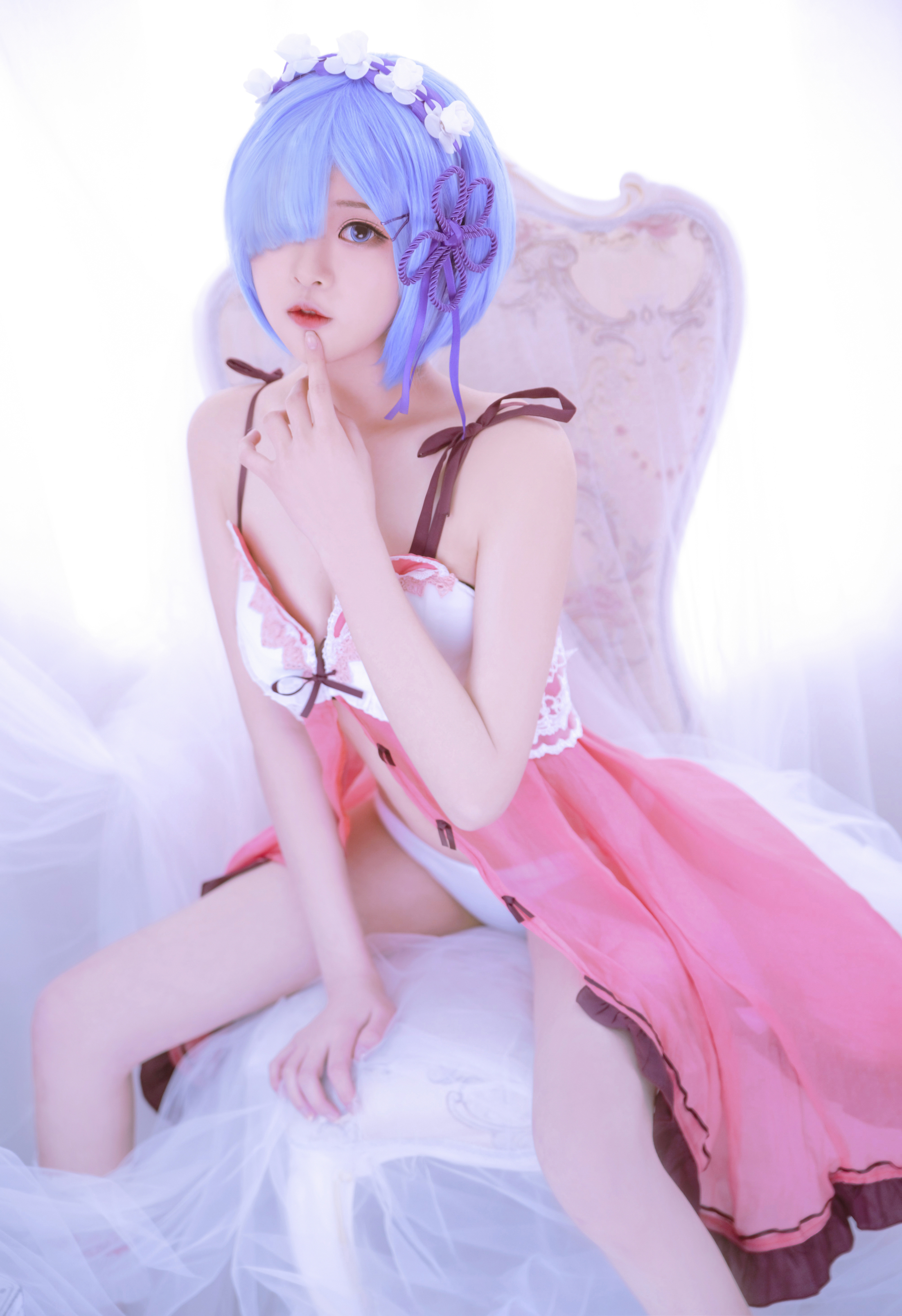 小奶糕Milky从零开始的异世界生活蕾姆睡衣CosPlay8