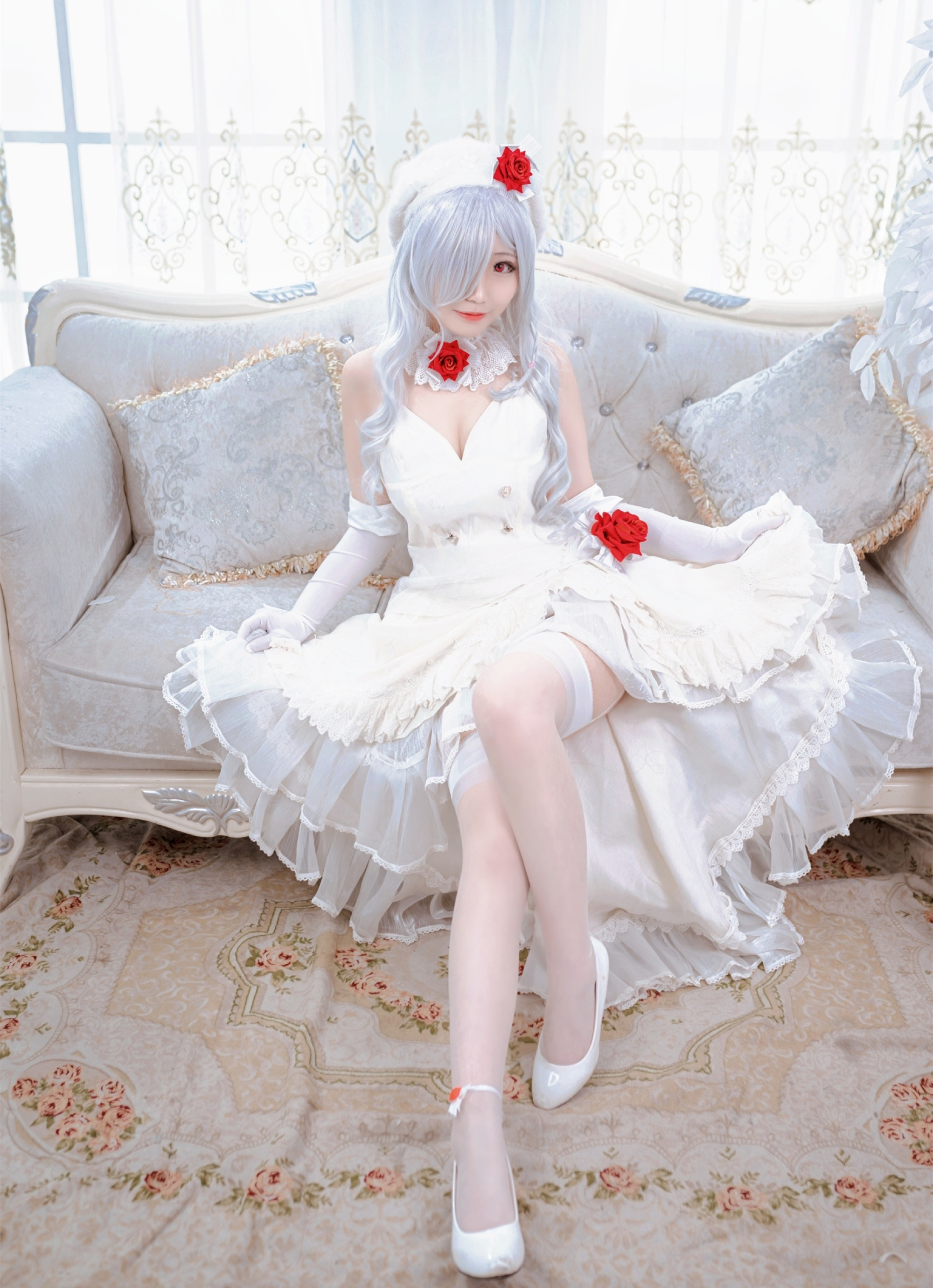 米九dakyo少女前线G36C婚纱花嫁Cosplay3