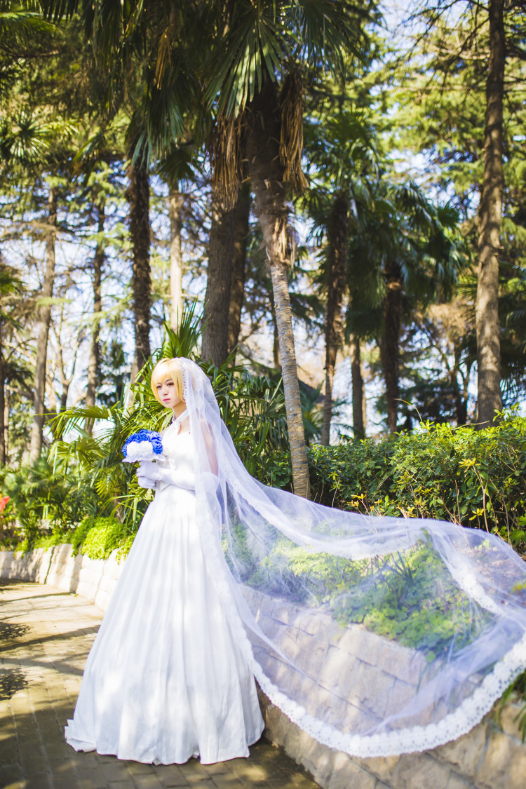 桐木cosplay fate花嫁saber1