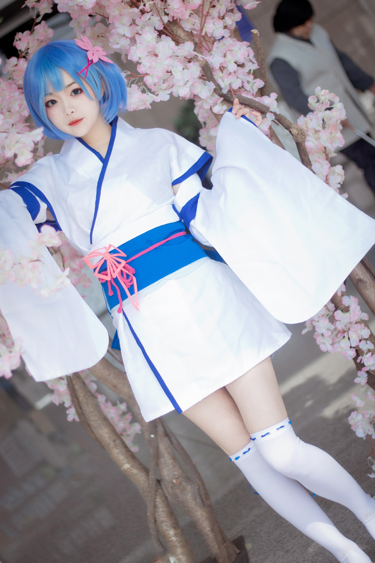 奶糕从零开始的异世界生活和服蕾姆cosplay3