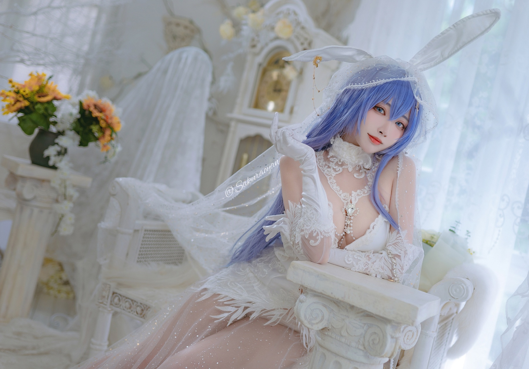 宮本桜碧蓝航线新泽西白雪之仪cosplay9