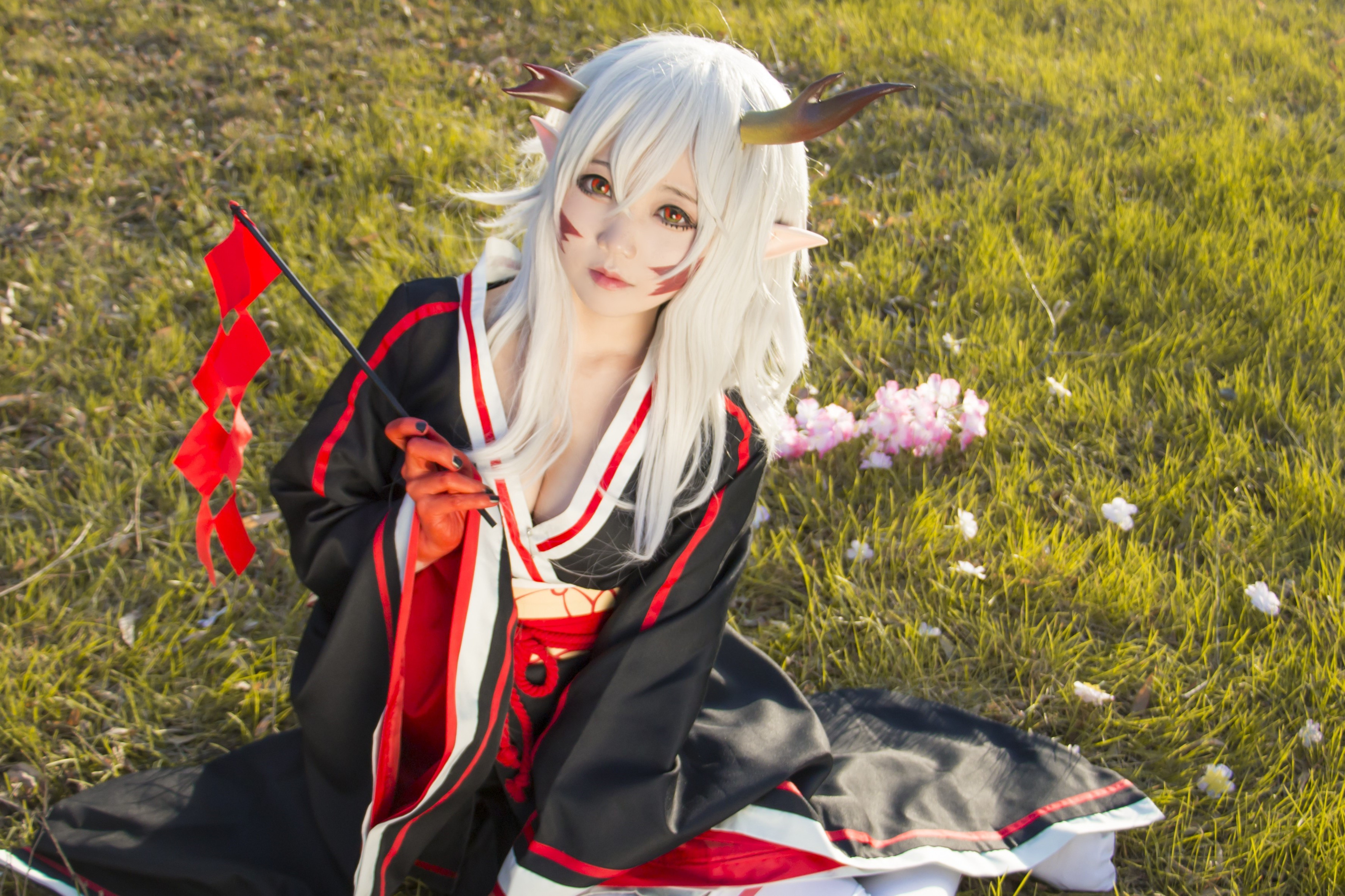 阴阳师女体化茨木童子cos