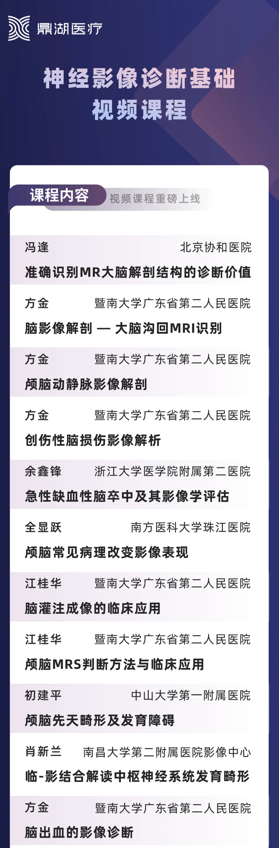 神经影像诊断基础视频课程_哔哩哔哩_bilibili