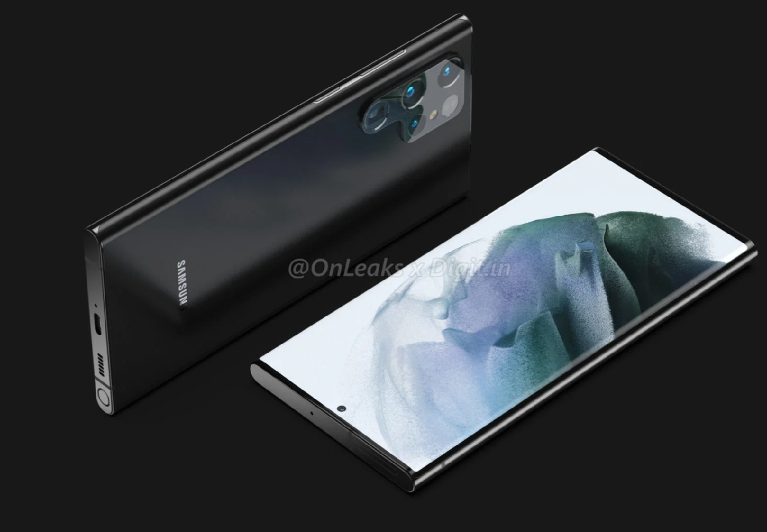 三星s22  (图1)和三星s22u(note) 渲染图浏览:3.