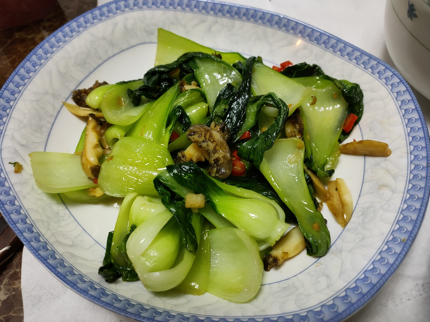 豉油王煎虾,白灼濑尿虾,小棠菜炒鲜鲍浏览:150收藏:0支持:5上传时间