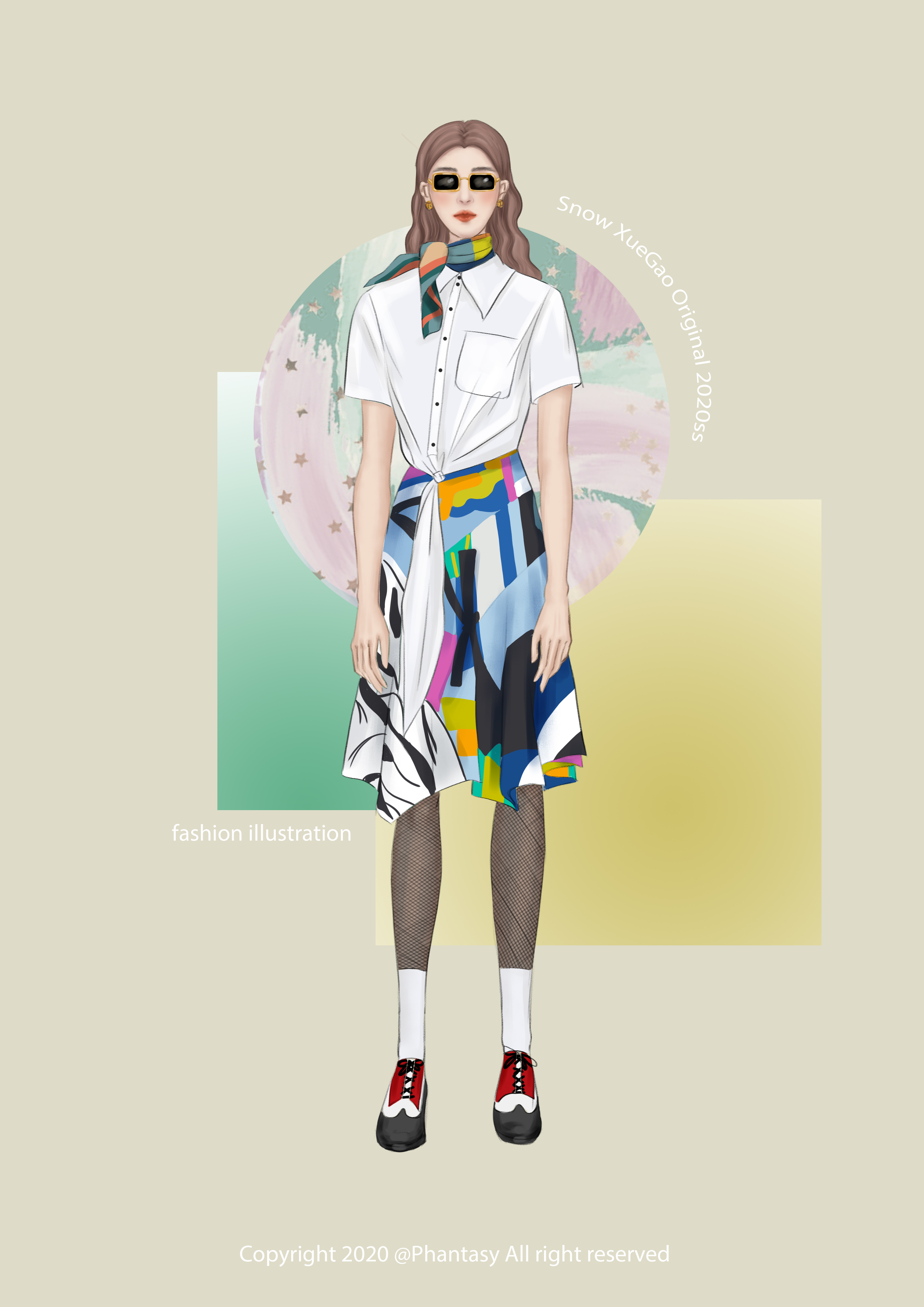 8张服装效果图时尚插画