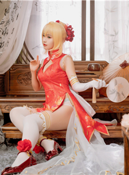 冥戏_CatN Cosplay Fate/Grandorder尼禄旗袍