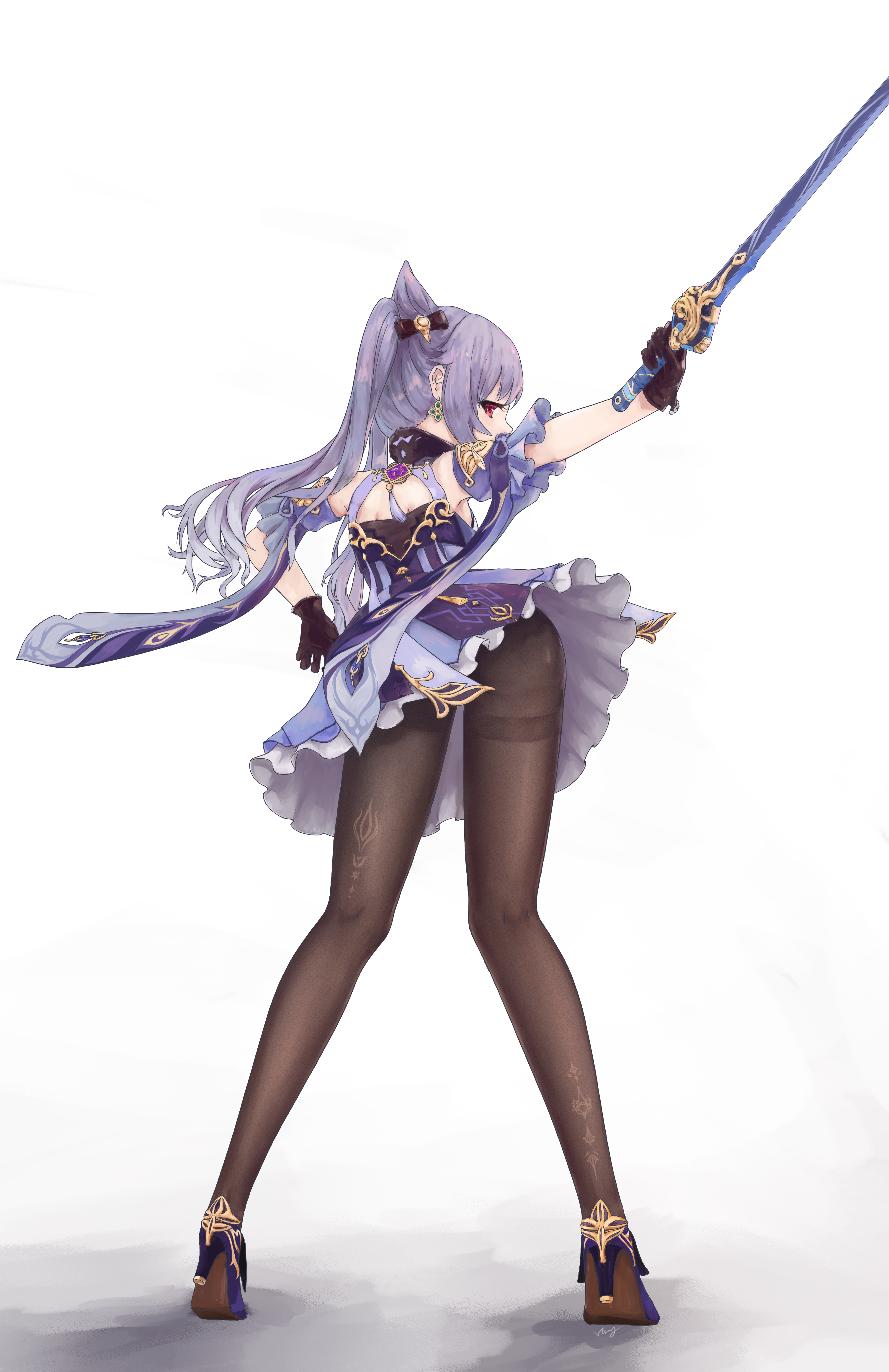 屁斜剑法[doge] 想要飘带往左飘一点去老地方 #原神