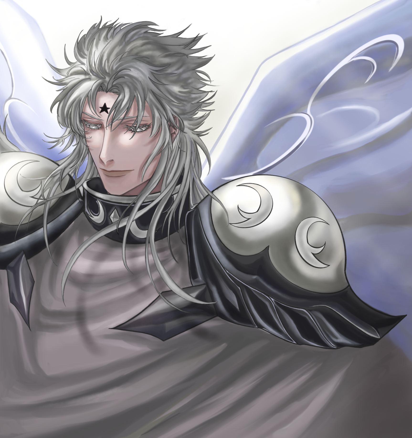 板绘# #圣斗士# #塔纳托斯#  天神降临.