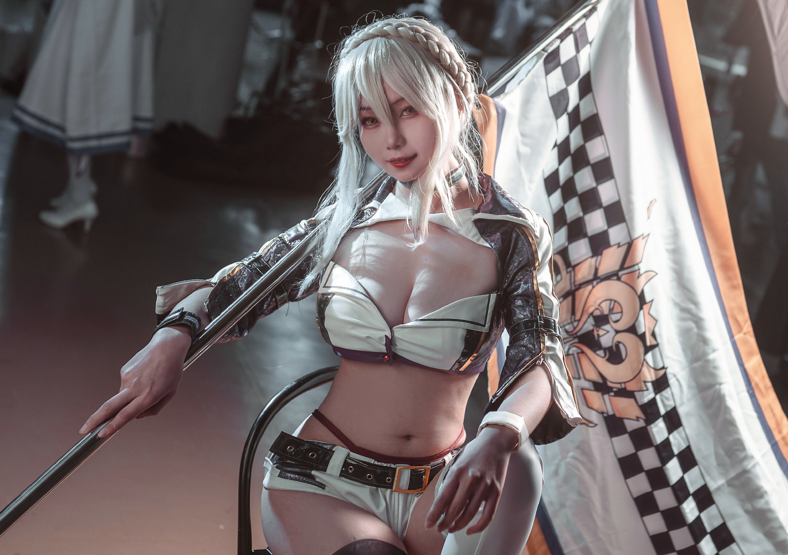 末夜787黑枪呆赛车服cosplay5