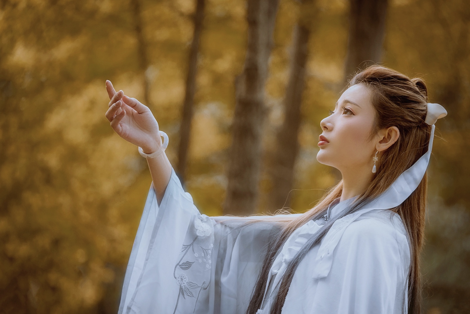 性感大长腿模特王星辰最新古风汉服写真曝光