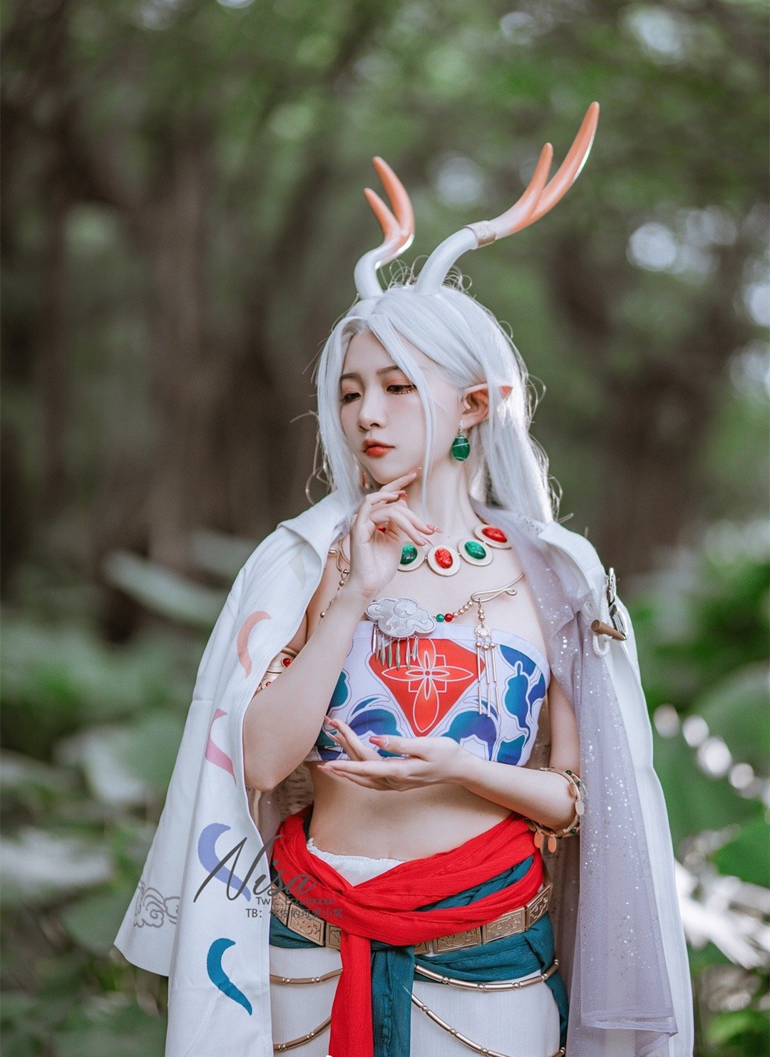 二佐Nisa明日方舟九色鹿cosplay7