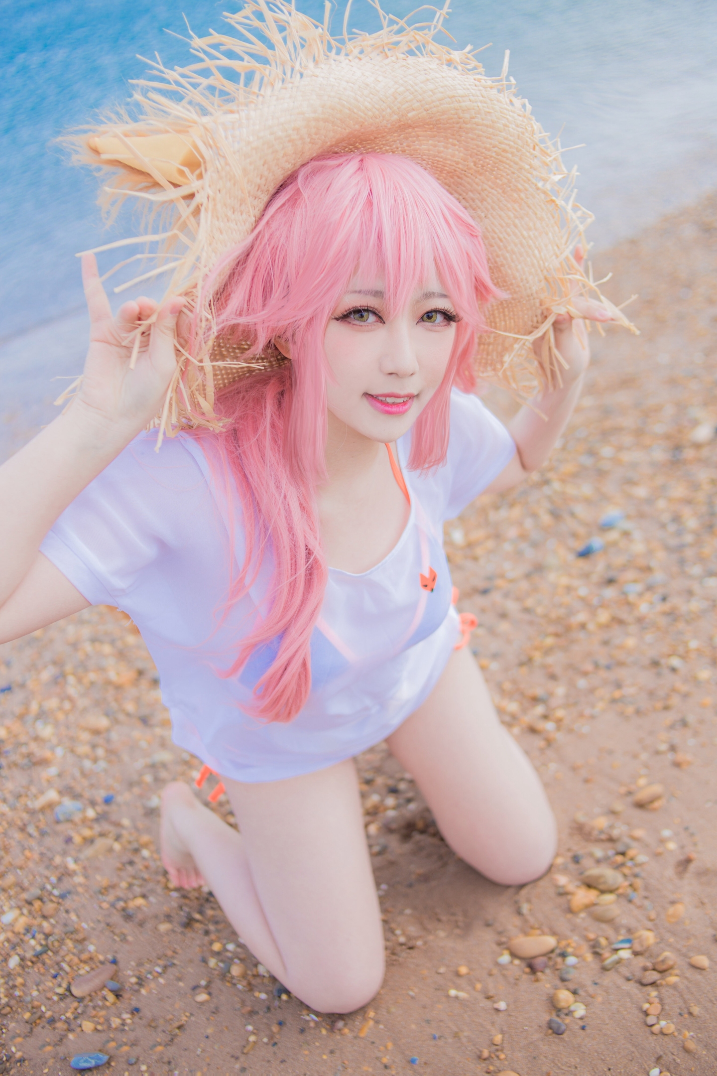 浮力妹狐狸泳装CosPlay4