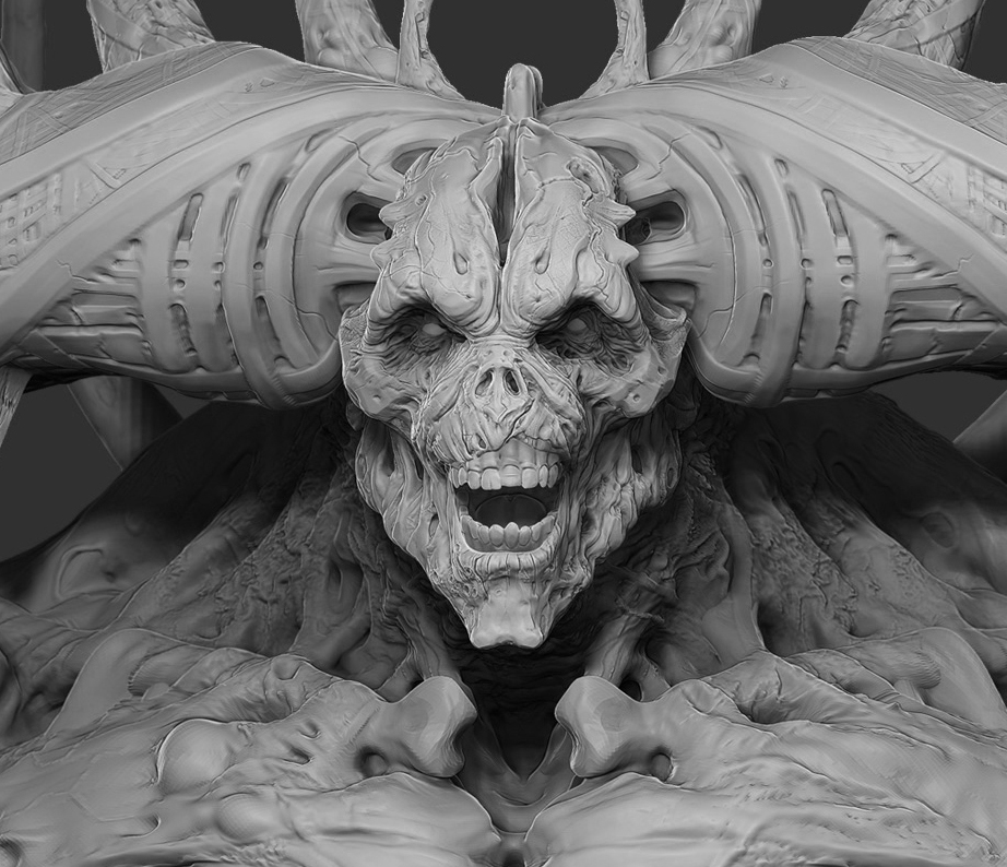 怪物模型制作zb模型制作学生作品