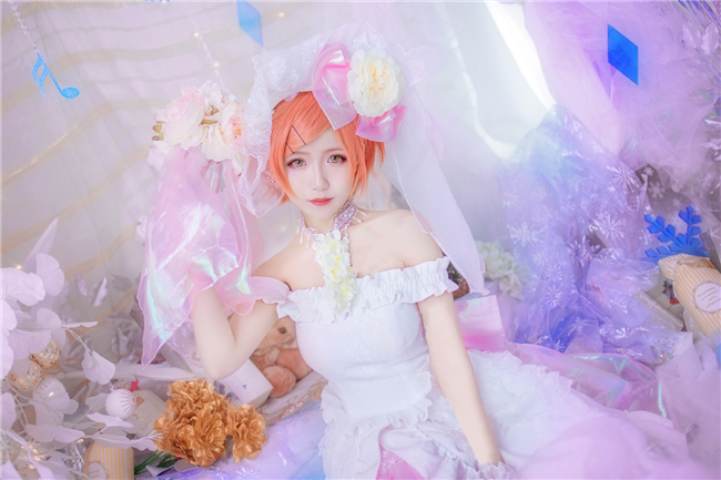 琴南LoveLive星空凛婚纱Cosplay6