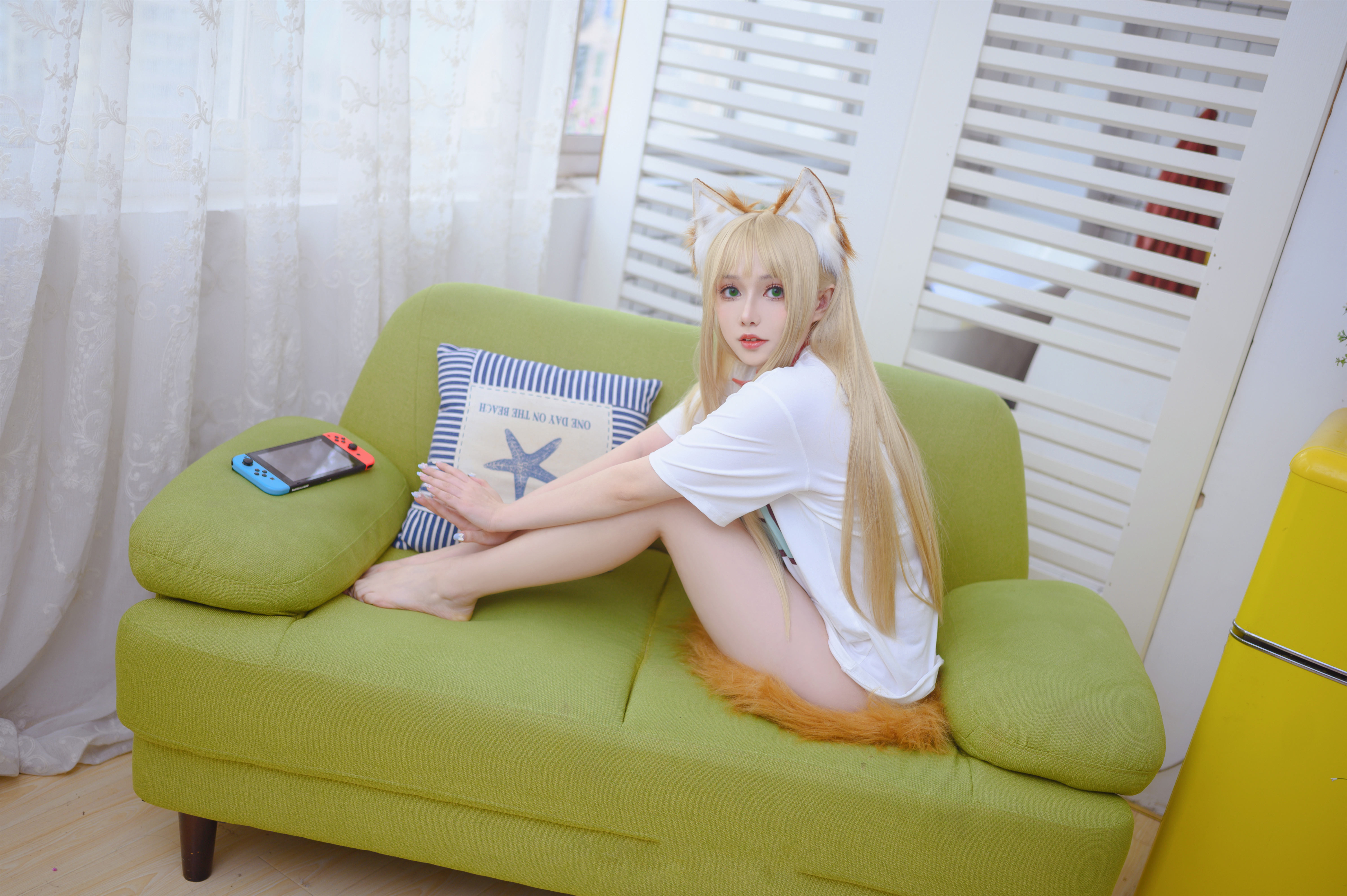 凌凌子黄豆粉猫娘cosplay2