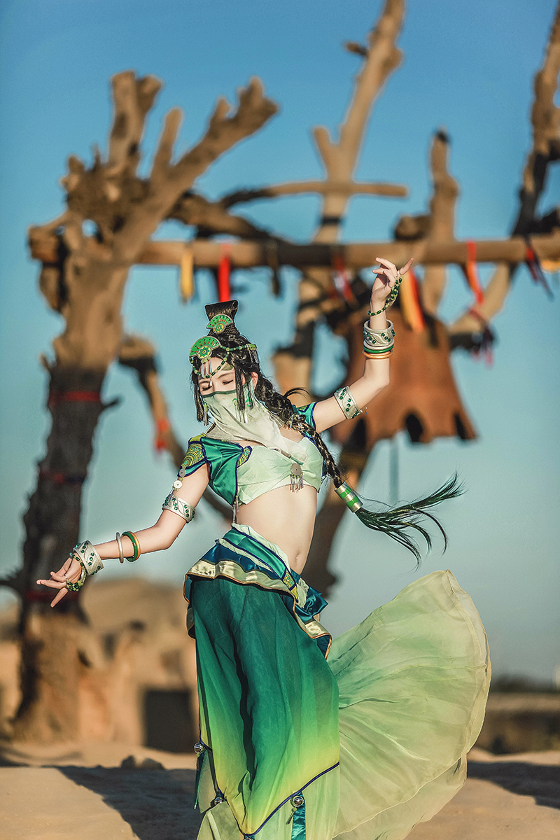 cos古剑奇谭2阿阮驼铃少女