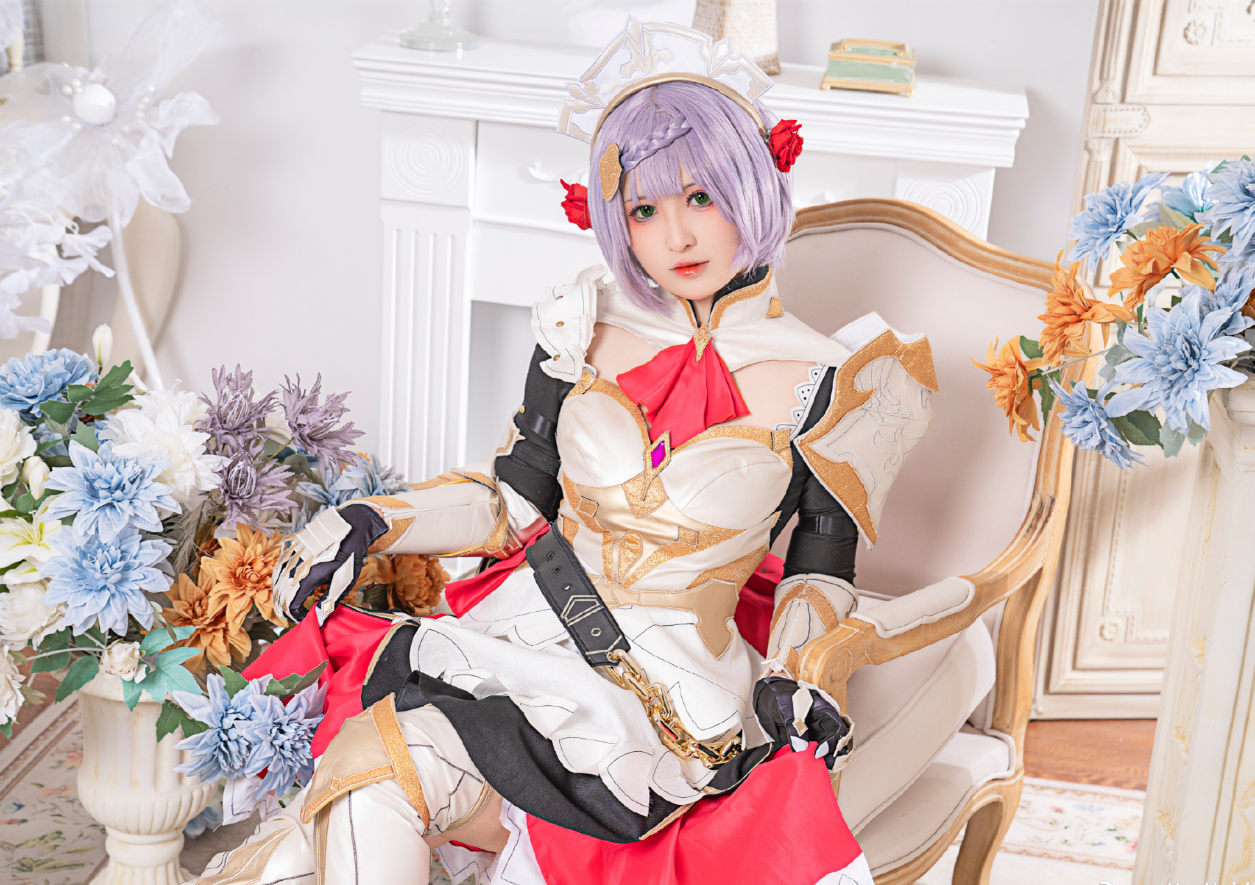 喵喵的喵吖原神诺艾尔cosplay4