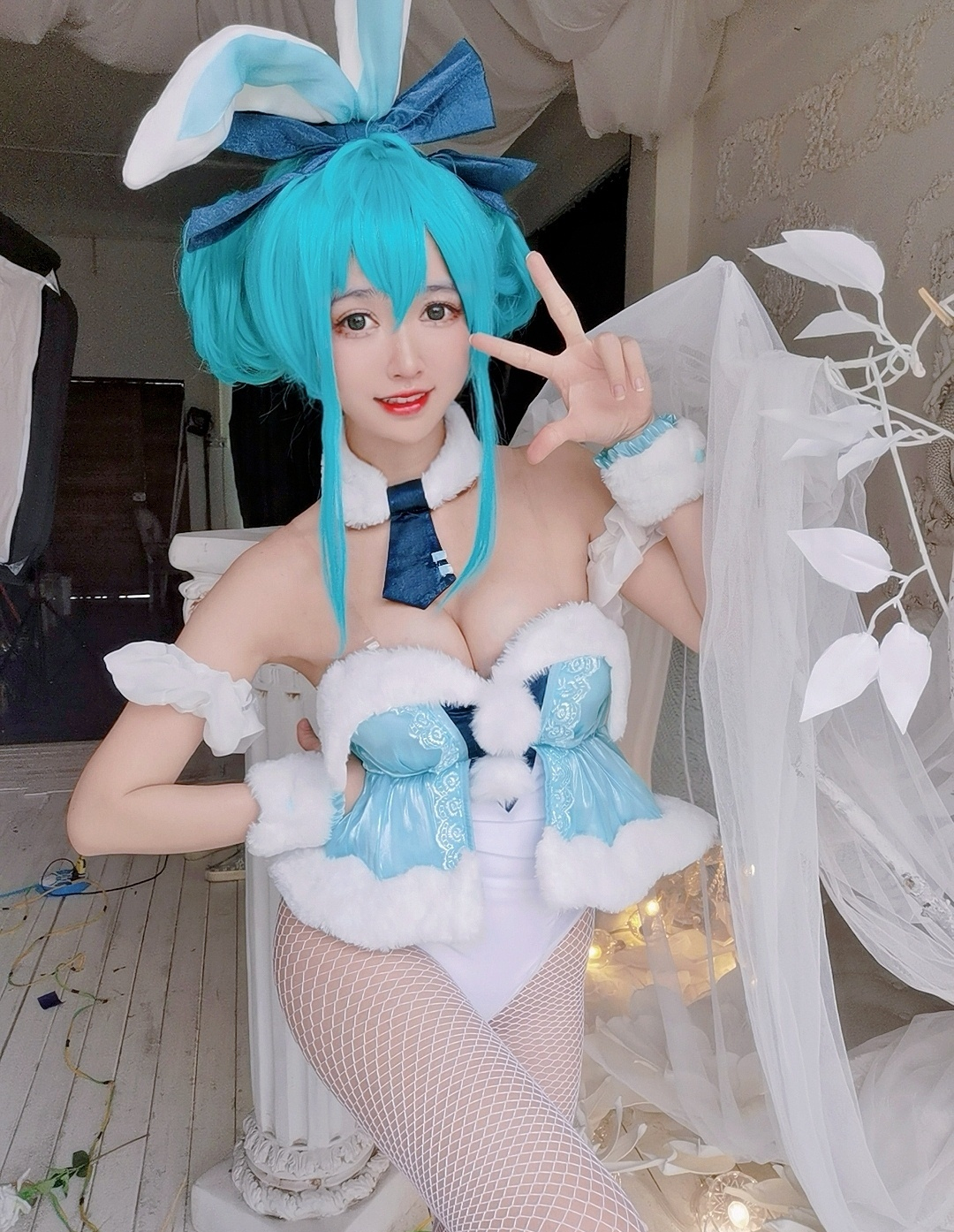 鳗鱼霏儿初音兔女郎cosplay1