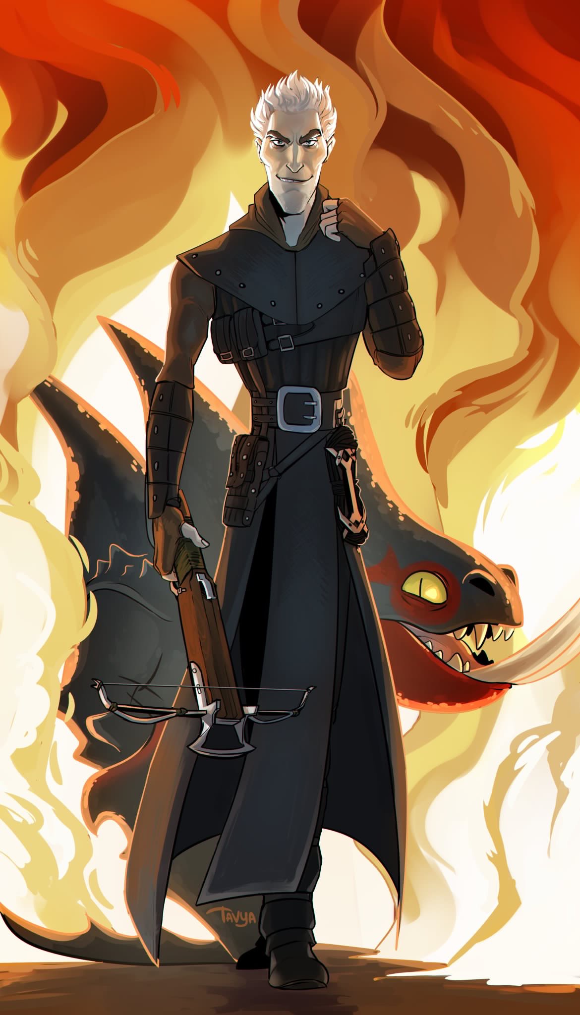 aloelover69绘制的反派格林魔.#驯龙高手