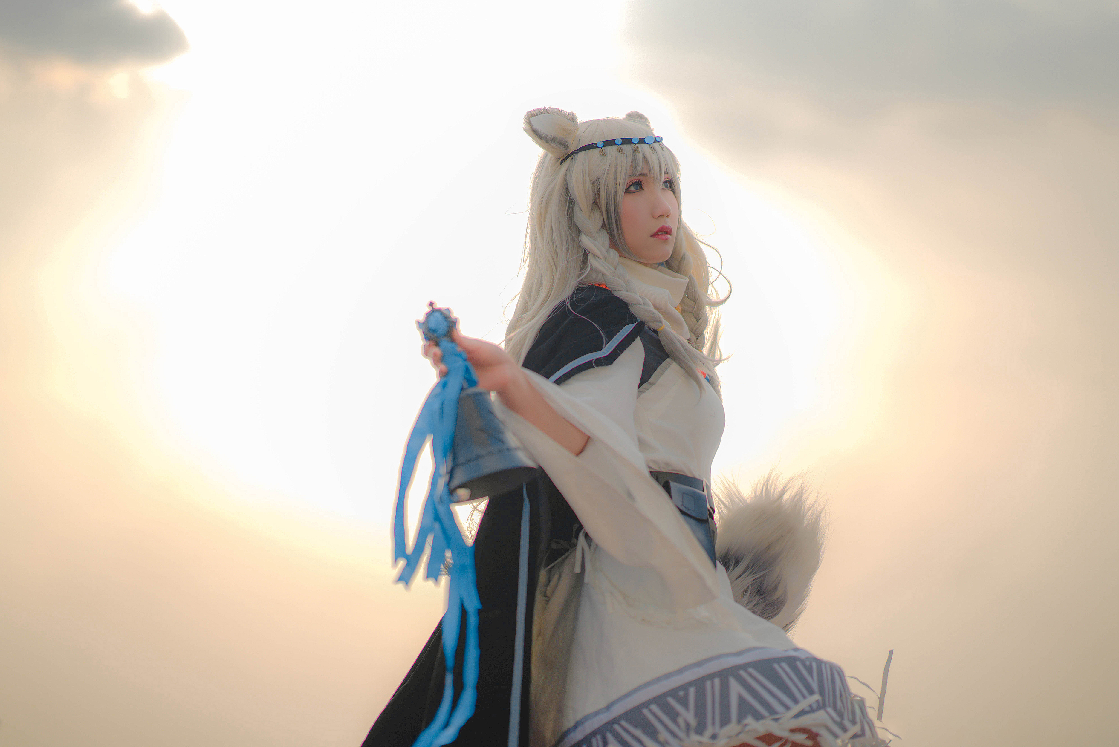 一只郁_可爱_凛明日方舟初雪cosplay5