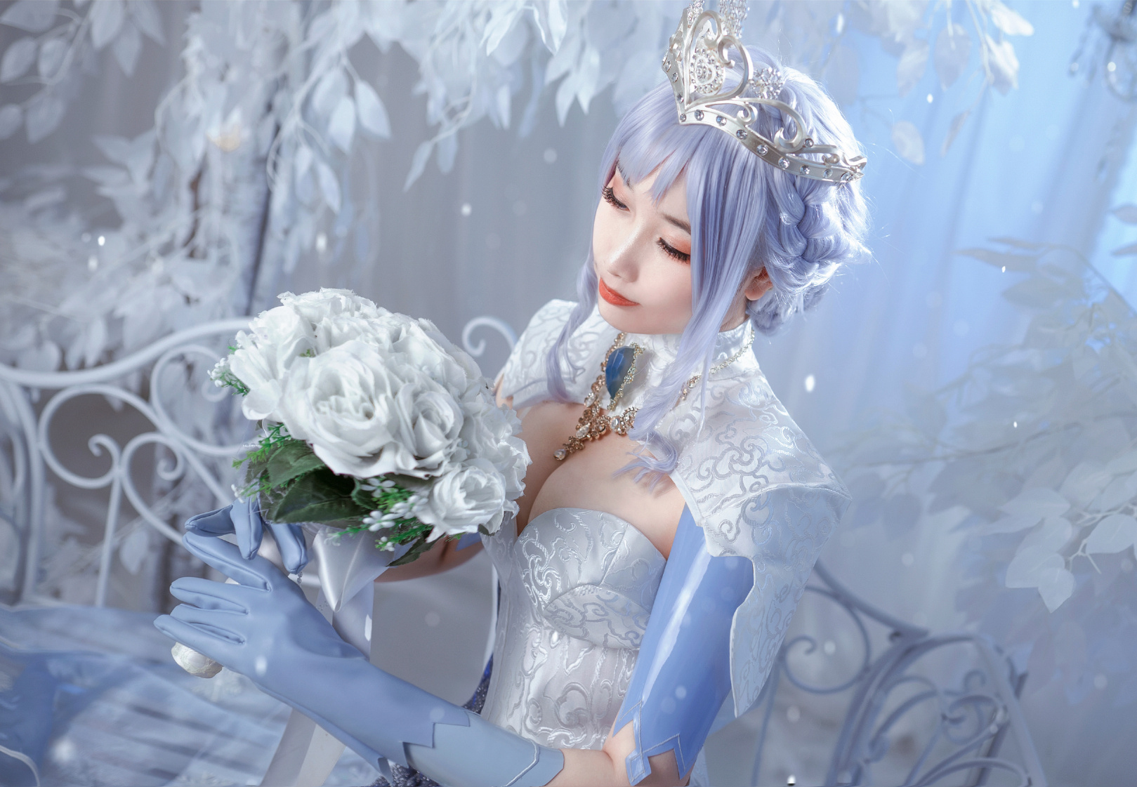 玥颜queen王者荣耀莫邪冰霜恋舞曲Cosplay1